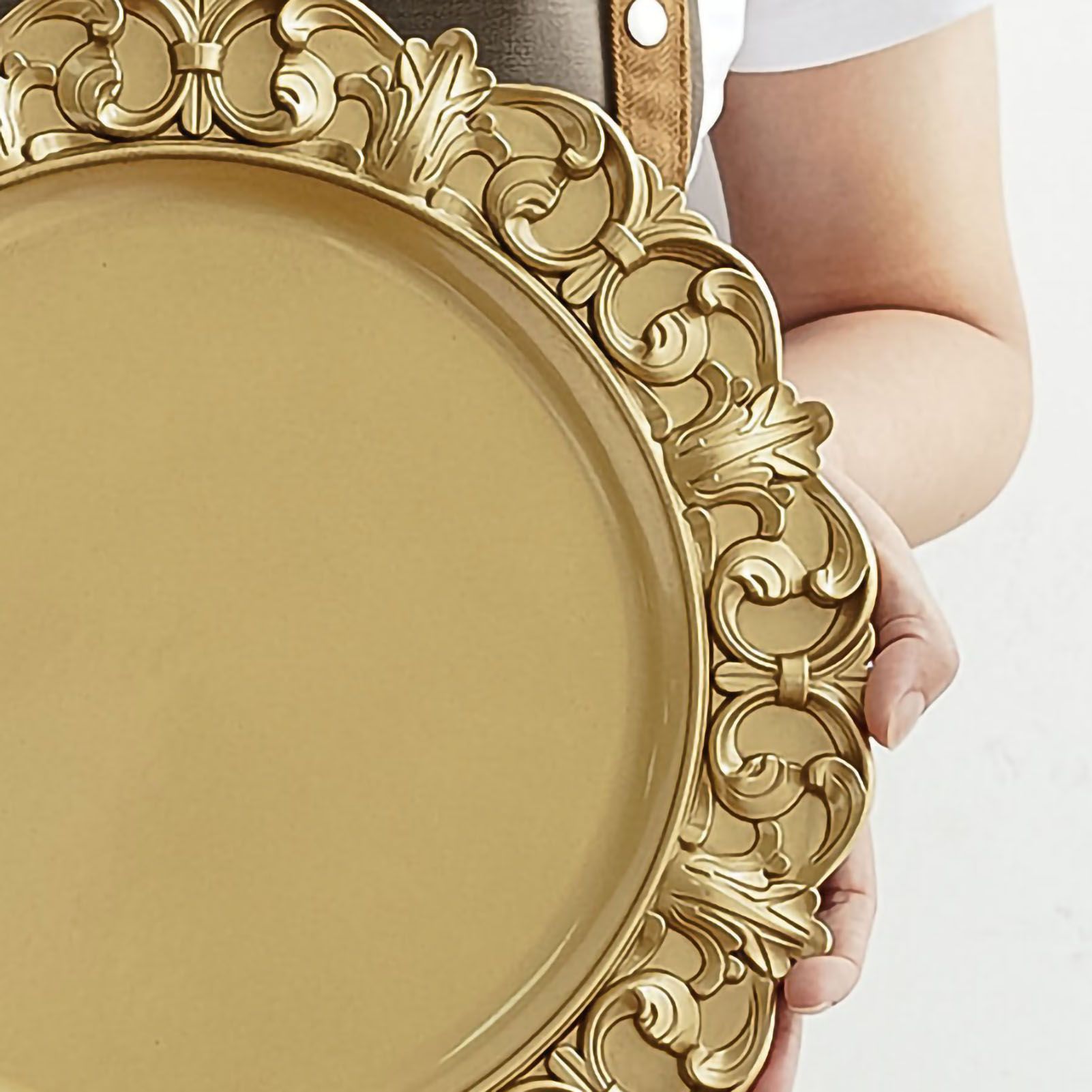 Vintage Photography Ornaments Tray Plastic Retro Storage Tray Round Decorative view 3