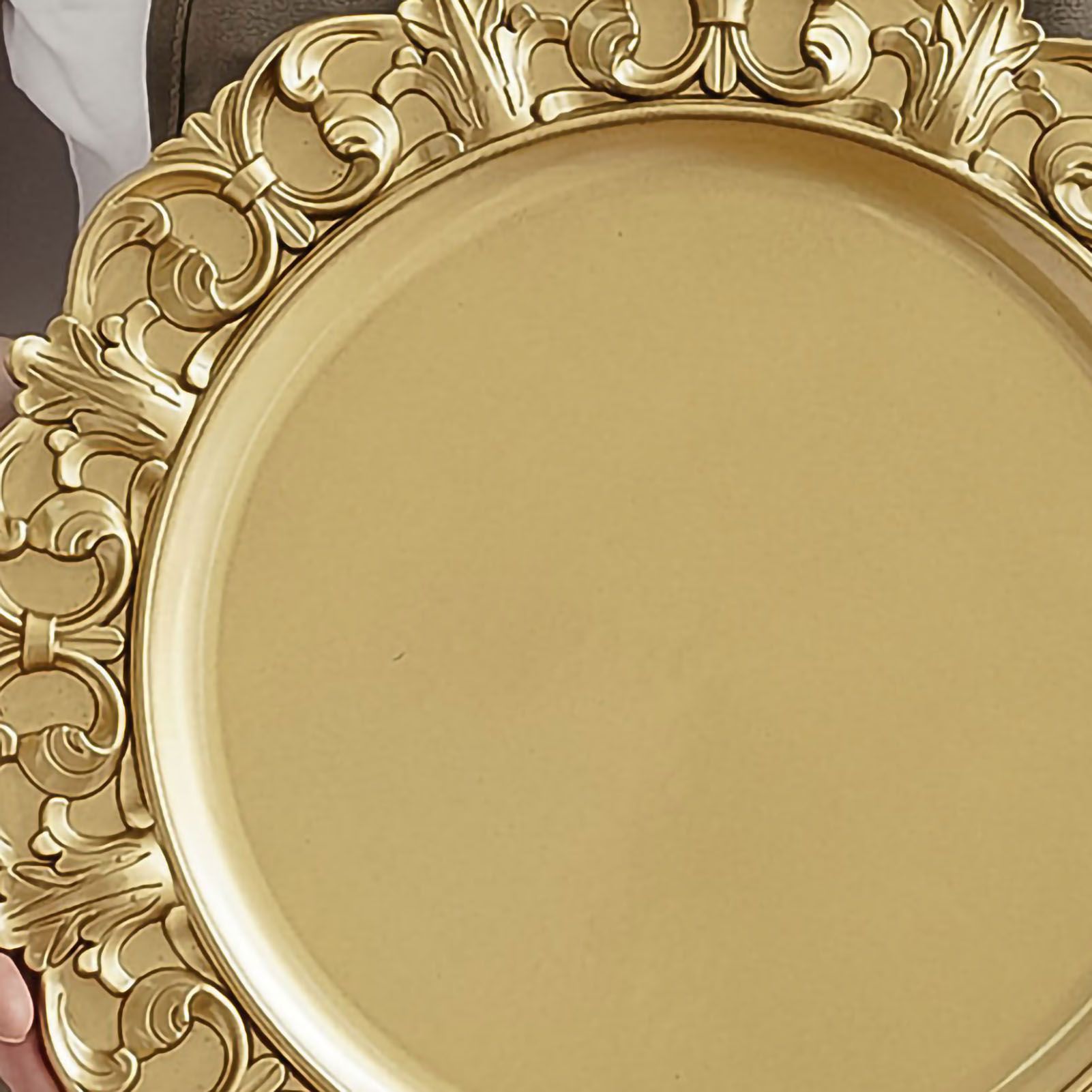Vintage Photography Ornaments Tray Plastic Retro Storage Tray Round Decorative view 5