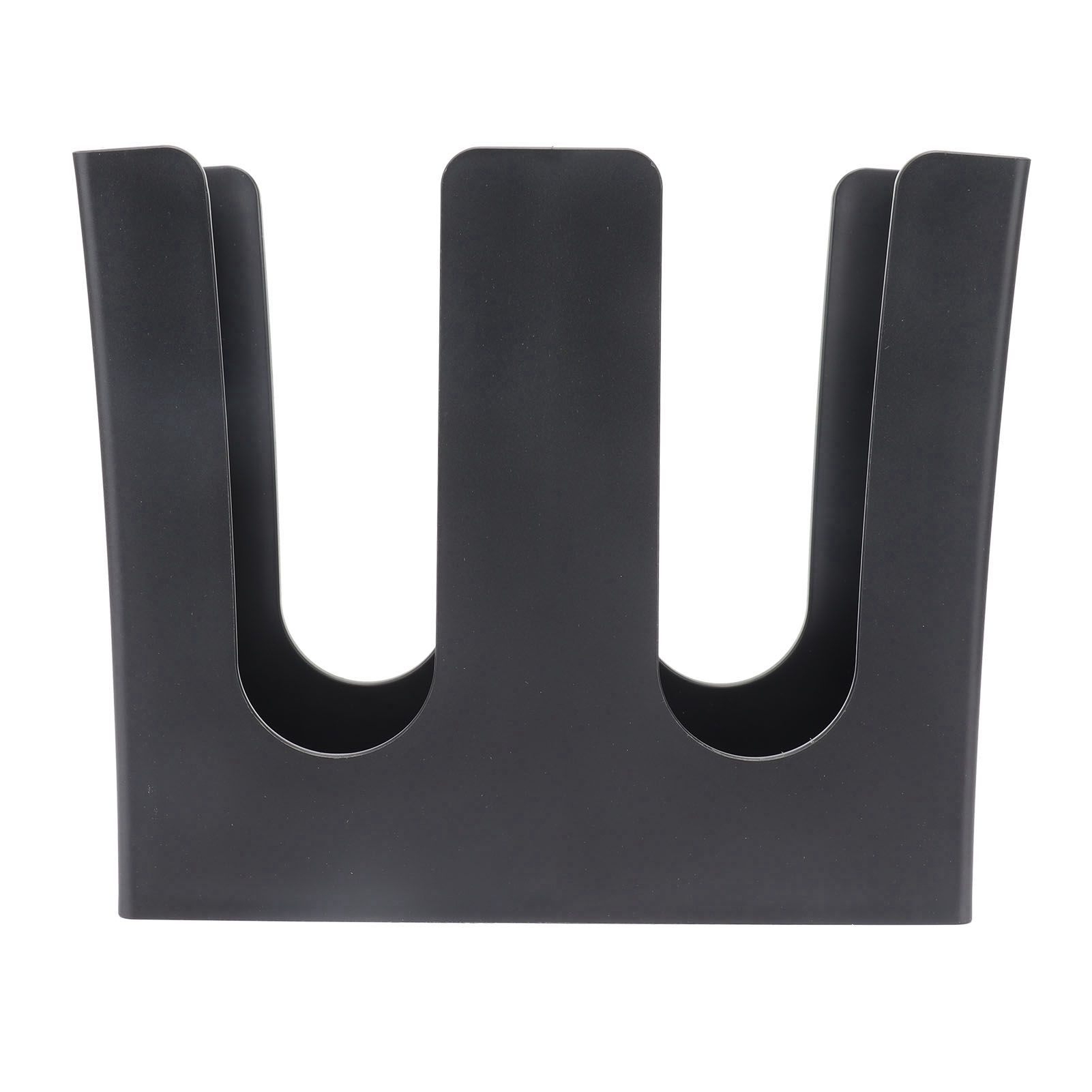 Cup and Lid Holder Plastic Straight 2 Compartments Black Paper Cup Holder view 4