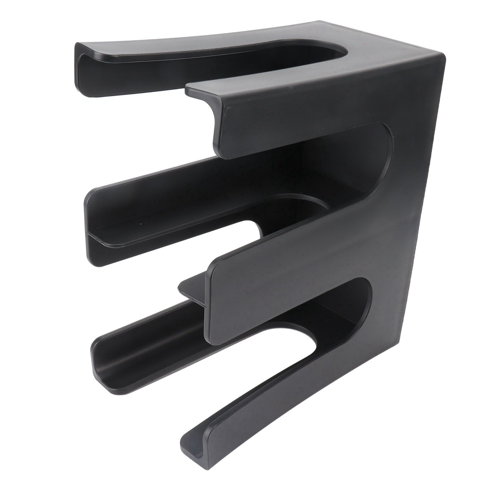 Cup and Lid Holder Plastic Straight 2 Compartments Black Paper Cup Holder view 8