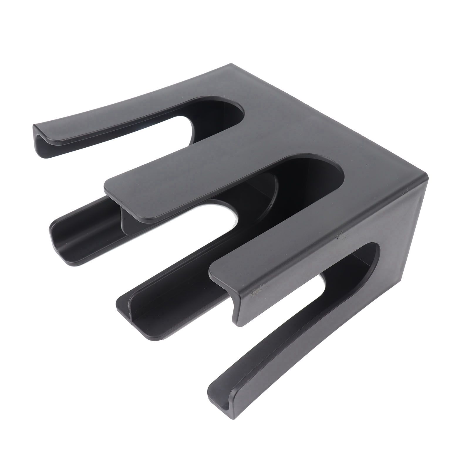 Cup and Lid Holder Plastic Straight 2 Compartments Black Paper Cup Holder view 9