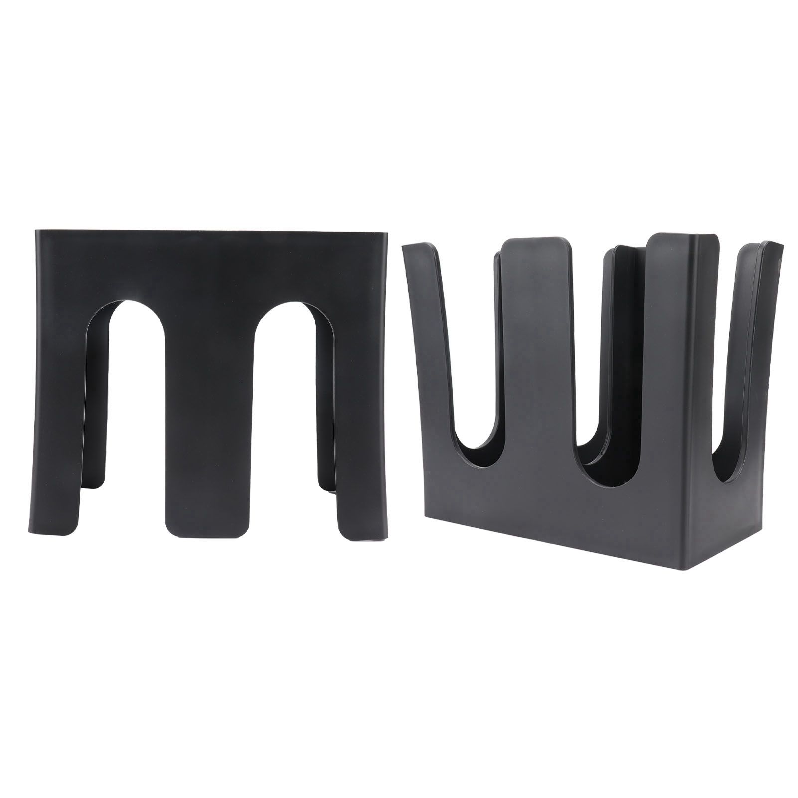 Cup and Lid Holder Plastic Straight 2 Compartments Black Paper Cup Holder view 11