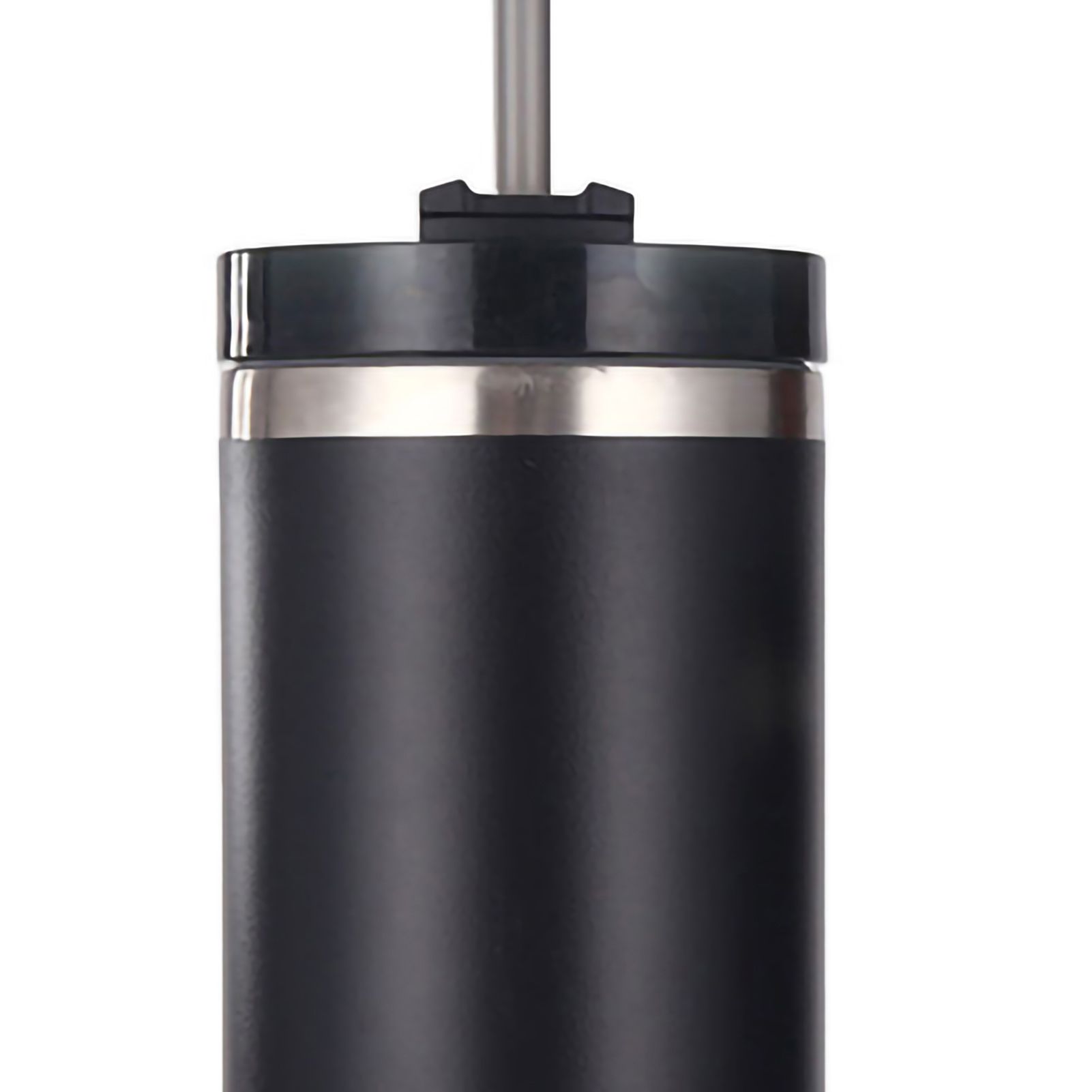 Stainless Steel Vacuum Insulated Tumbler with Straw Polished Glossy Keeps Hot view 3