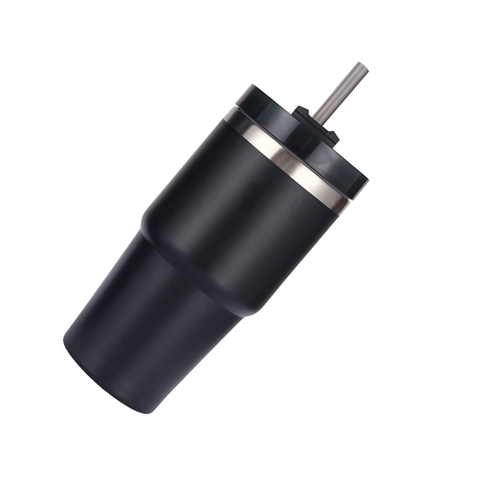 Stainless Steel Vacuum Insulated Tumbler with Straw Polished Glossy Keeps Hot view 5