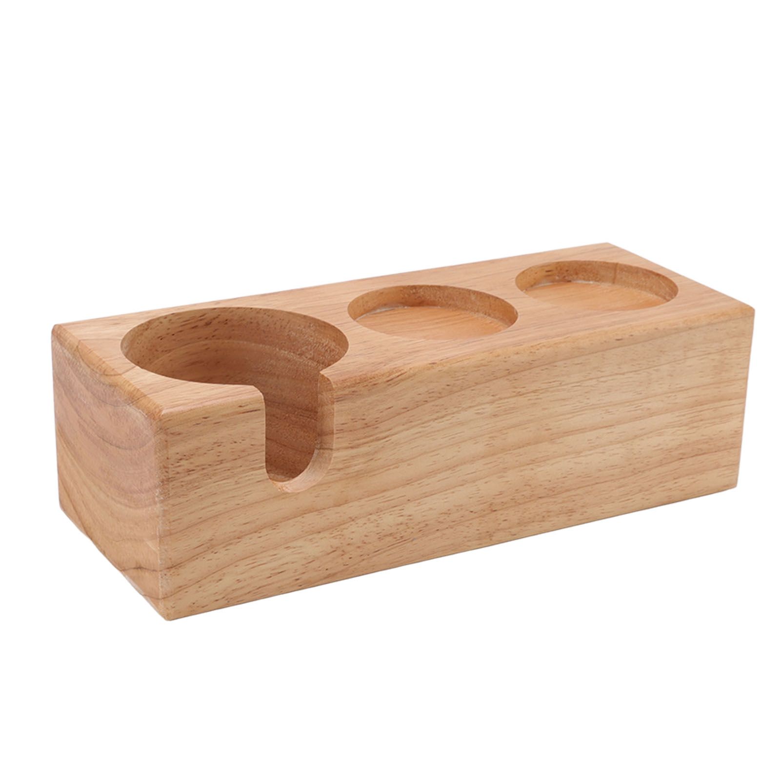 Wooden Coffee Tamper Holder 3 Hole Slip Resistant Coffee Tamping Station for view 8