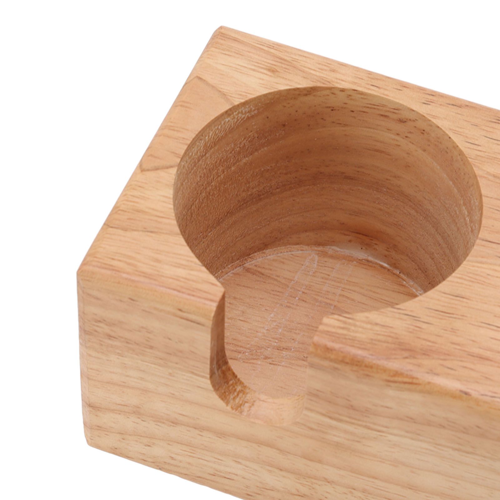 Wooden Coffee Tamper Holder 3 Hole Slip Resistant Coffee Tamping Station for view 13