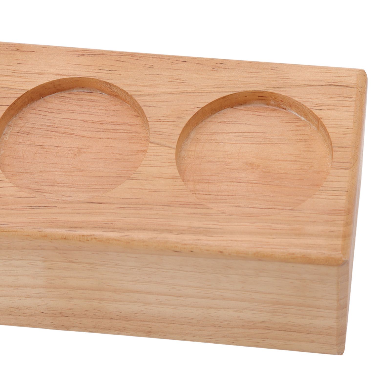 Wooden Coffee Tamper Holder 3 Hole Slip Resistant Coffee Tamping Station for view 14