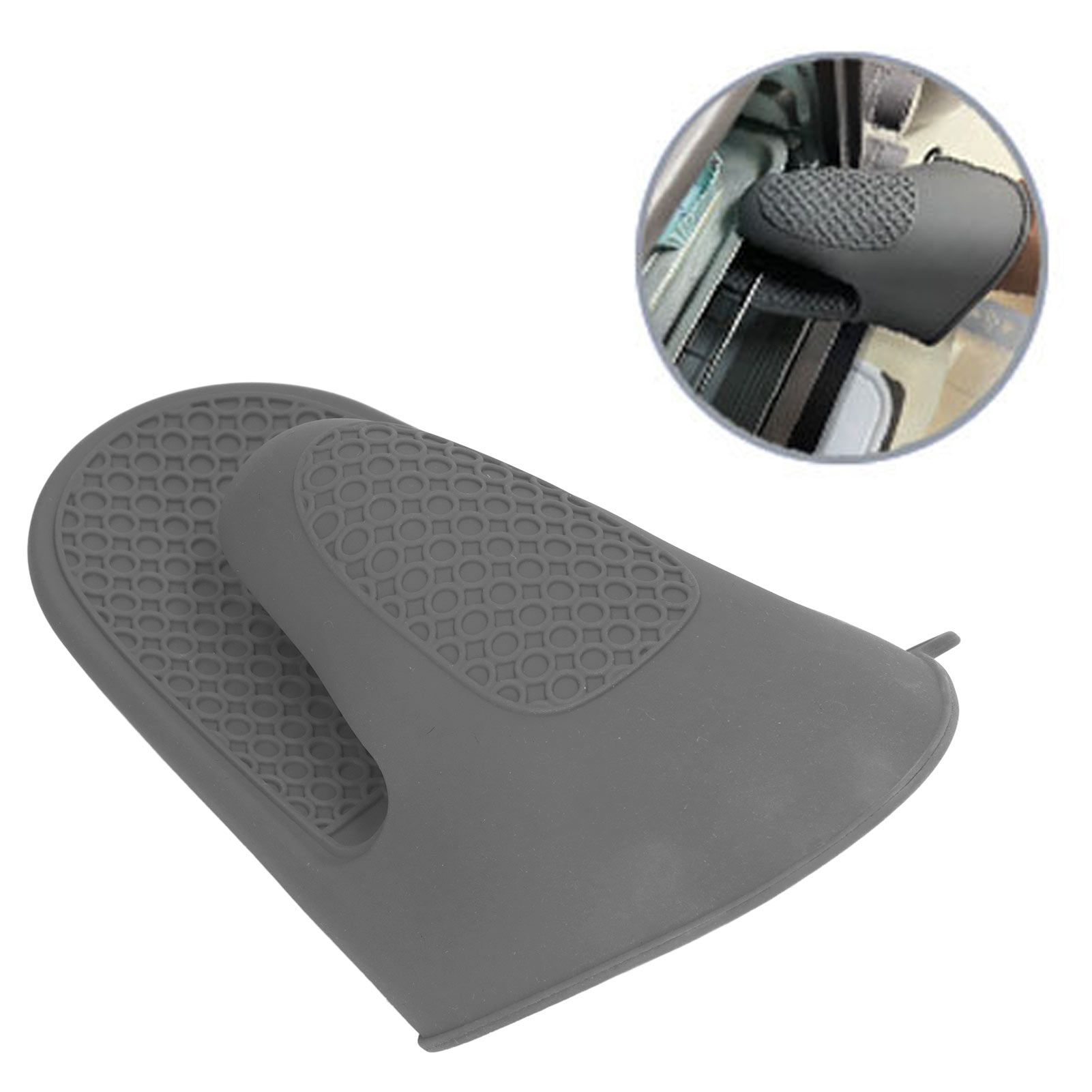 2pcs Oven Mitts Mini Silicone Thickened Anti Scalding Cooking Pinch Mitts for view 11