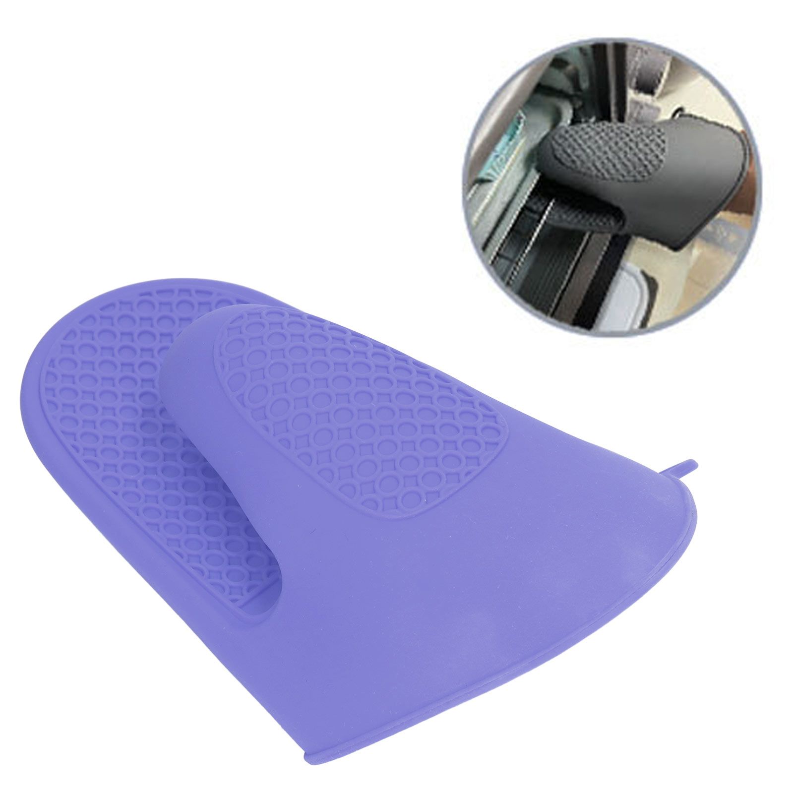 2pcs Oven Mitts Mini Silicone Thickened Anti Scalding Cooking Pinch Mitts for view 11