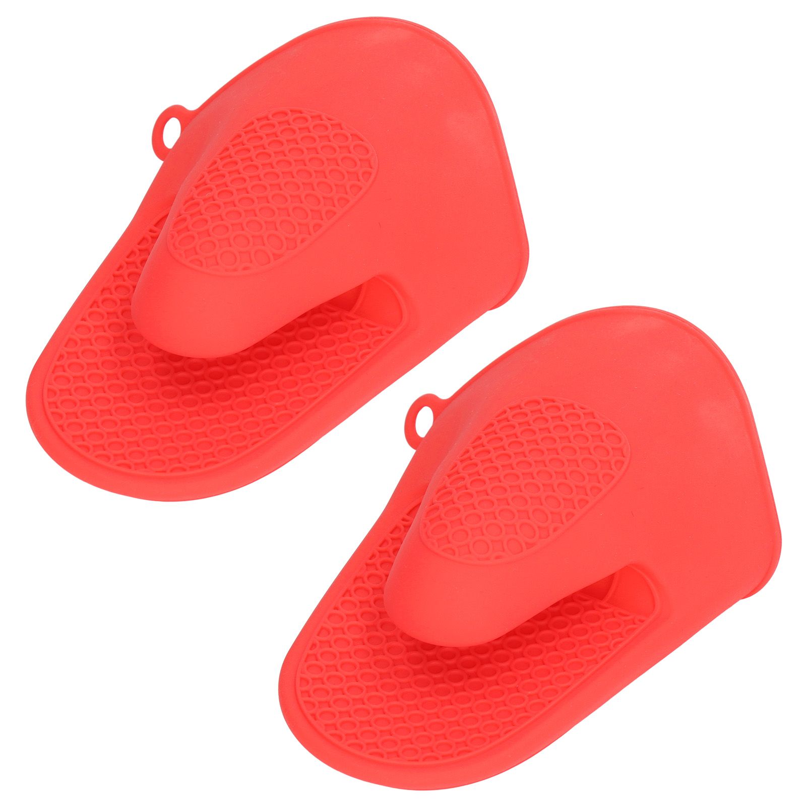 2pcs Oven Mitts Mini Silicone Thickened Anti Scalding Cooking Pinch Mitts for view 3
