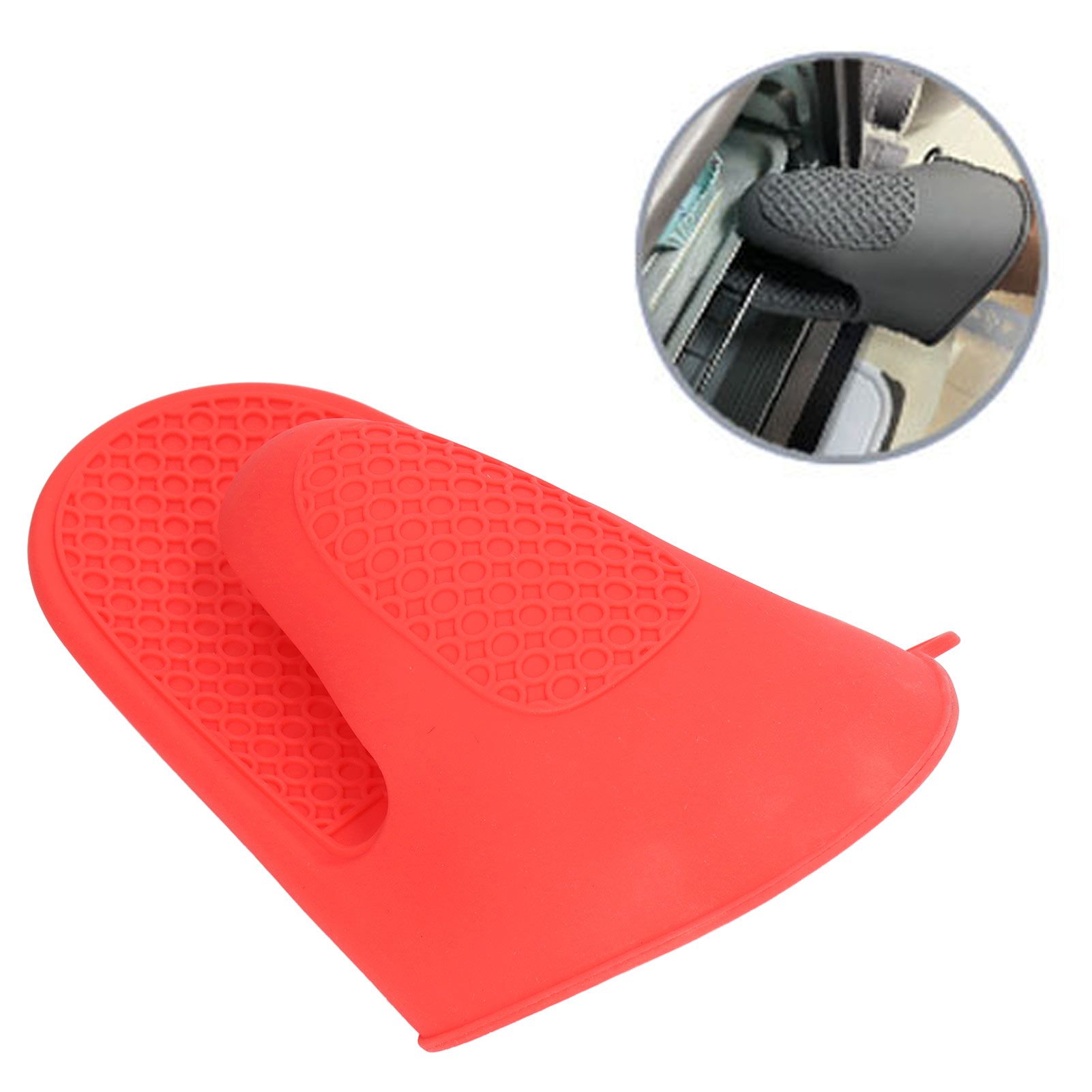 2pcs Oven Mitts Mini Silicone Thickened Anti Scalding Cooking Pinch Mitts for view 11