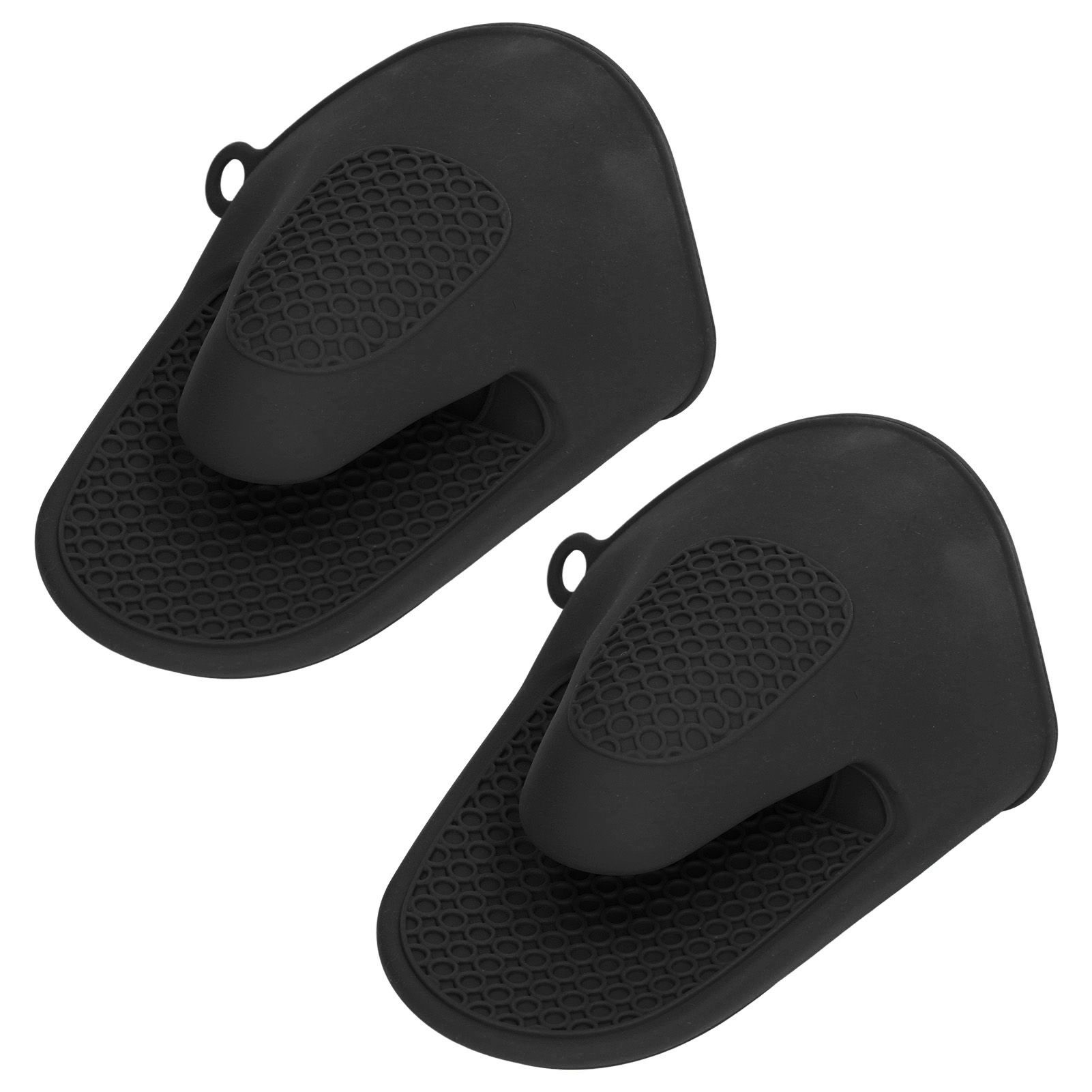 2pcs Oven Mitts Mini Silicone Thickened Anti Scalding Cooking Pinch Mitts for view 2