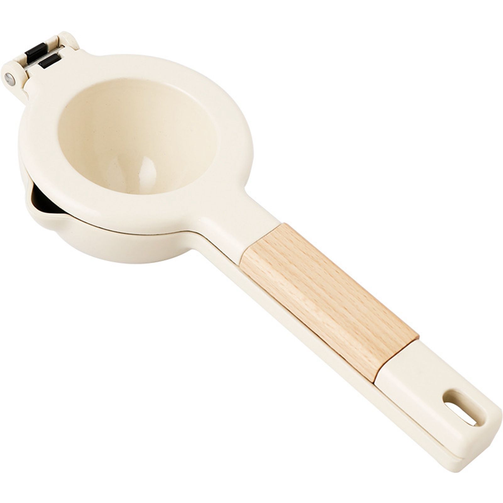 Citrus Juicer Strong Metal Wooden Handle Ergonomic Design Food Grade Coating