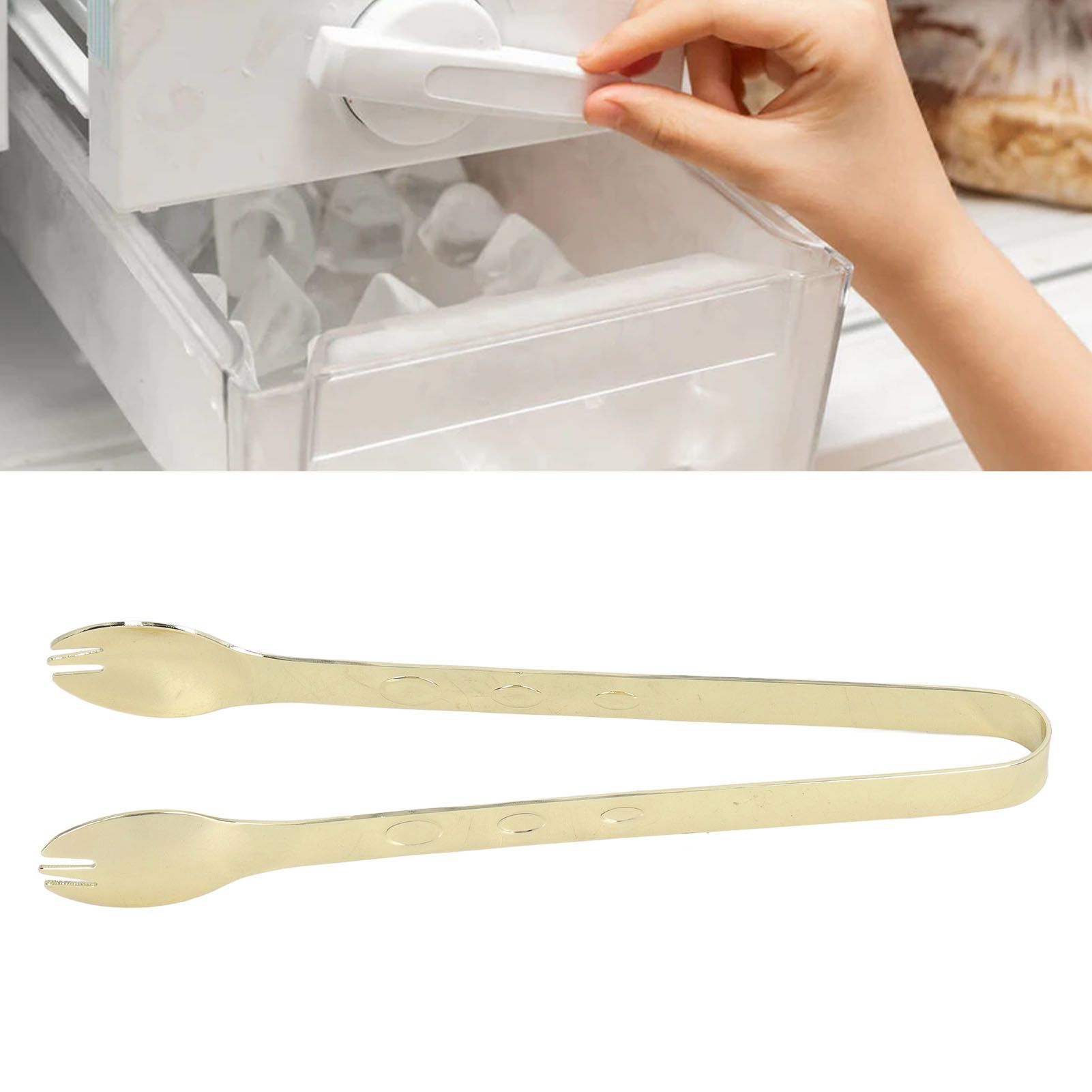 Stainless Steel Ice Tongs Food Grade Prevents Slipping Sugar Food Kitchen view 12