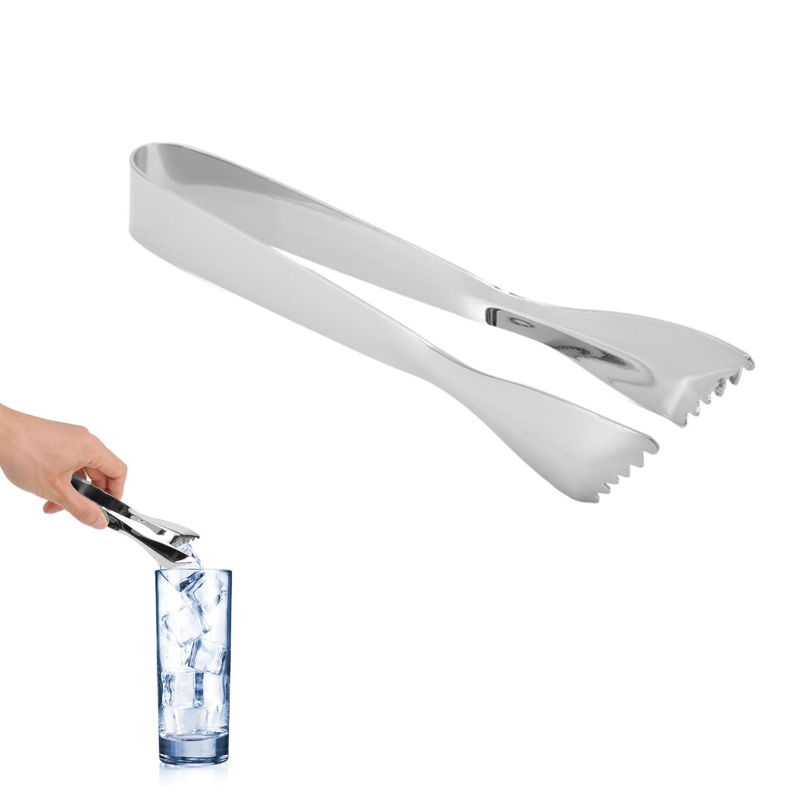 Ice Tongs Food Grade Thicken Stainless Steel Prevents Slipping Sugar Food view 12
