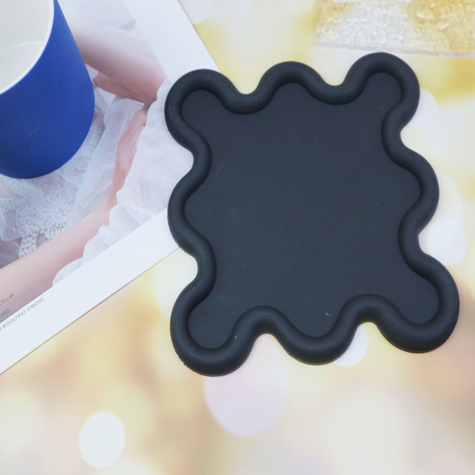 Cup Mat PVC Irregular Shape Heat Resisting Waterproof Household Bowl Mat for view 2