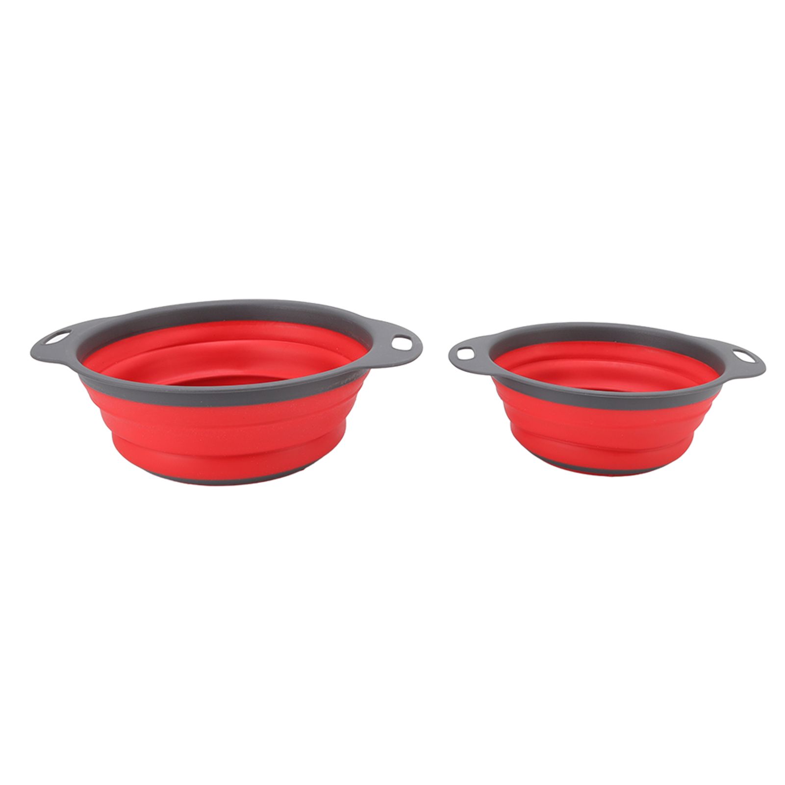 2 PCS Collapsible Colander Basket Round Retractable Big Small Drain Basket Set view 8