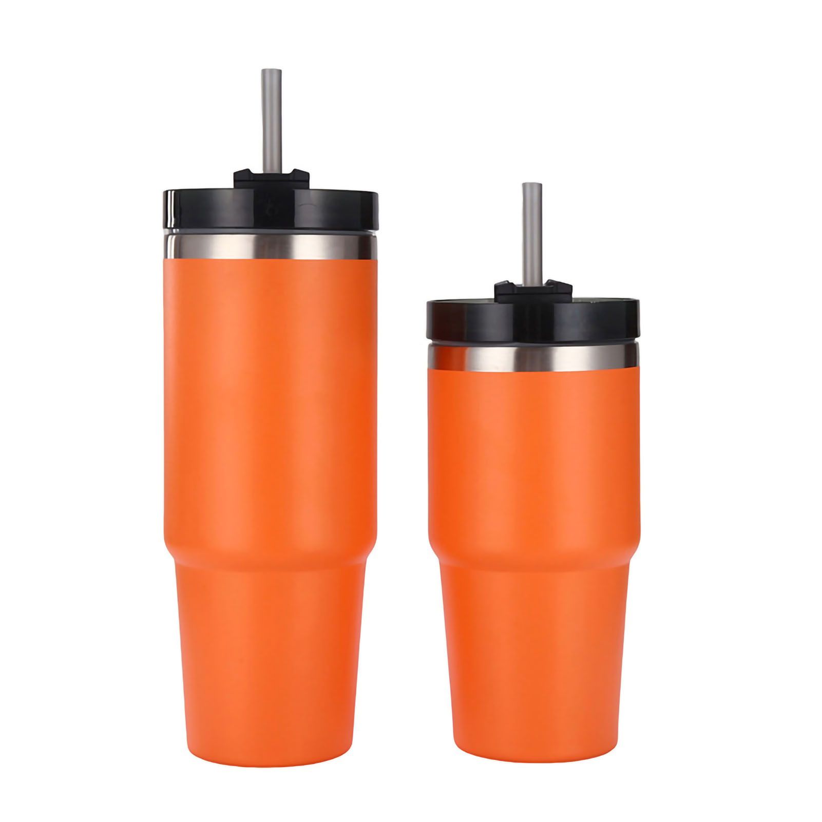 Travel Tumbler Cup Stainless Steel with Straw Lid Keep Warm and Cold Coffee