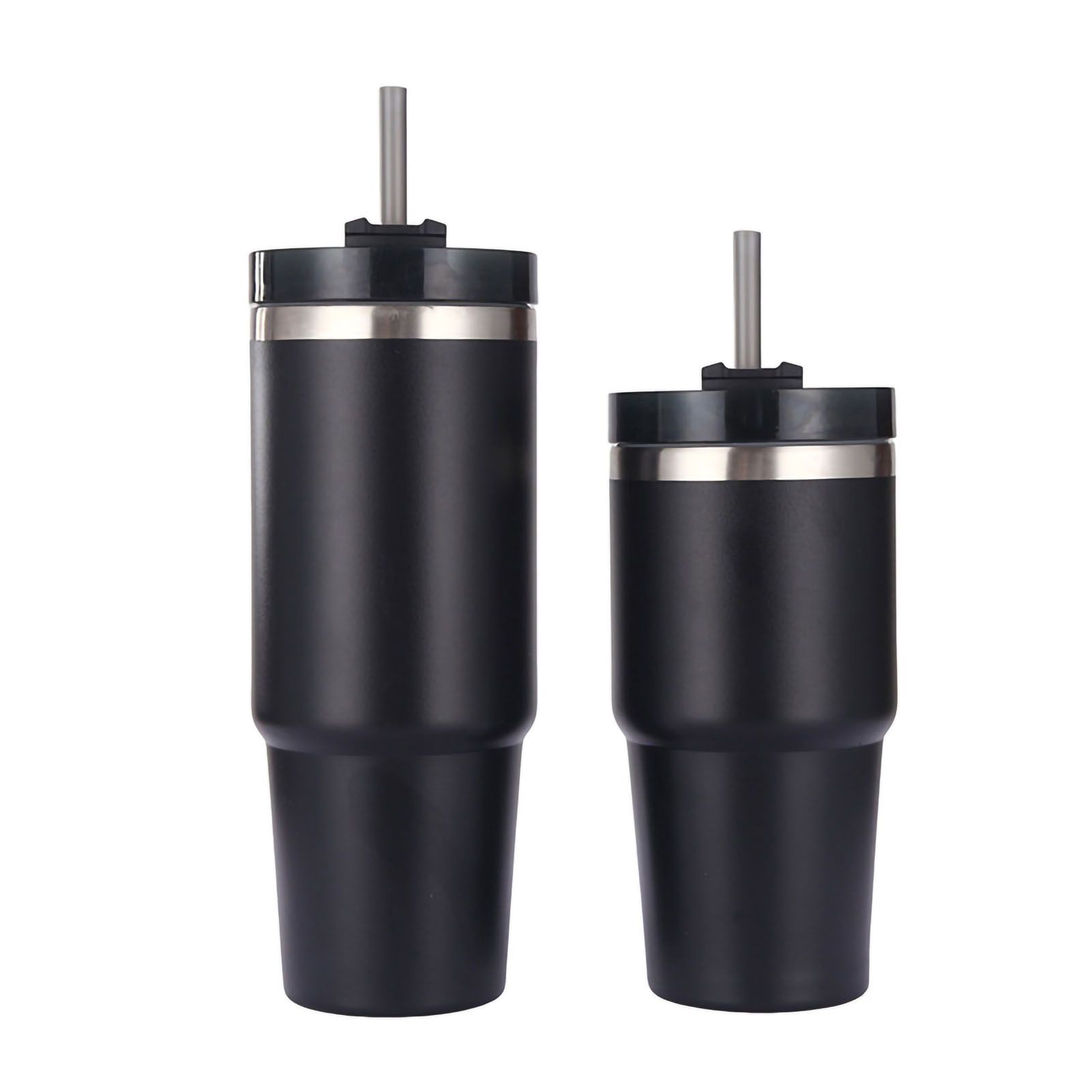 Travel Tumbler Cup Stainless Steel with Straw Lid Keep Warm and Cold Coffee