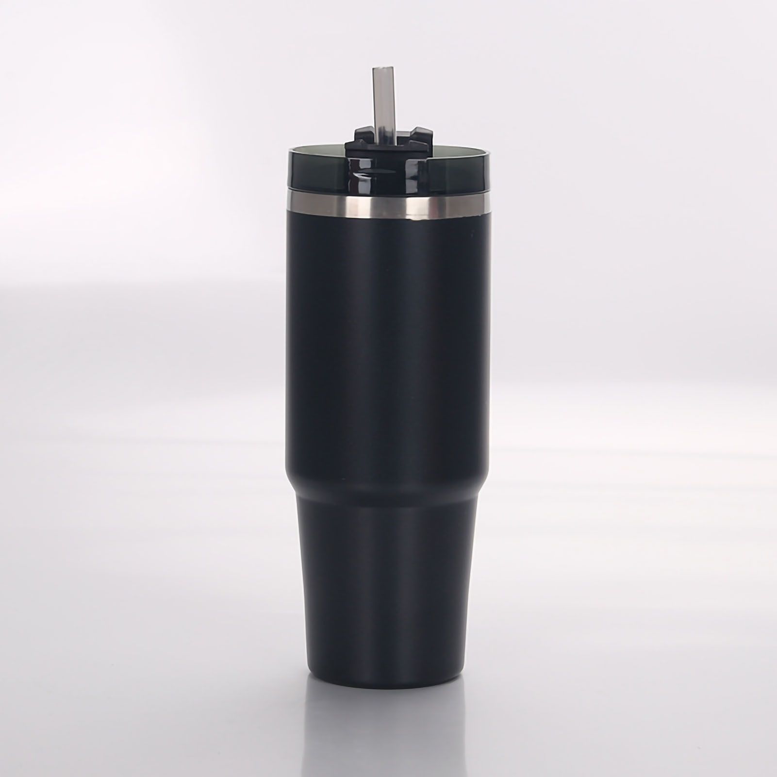 Travel Tumbler Cup Stainless Steel with Straw Lid Keep Warm and Cold Coffee view 2