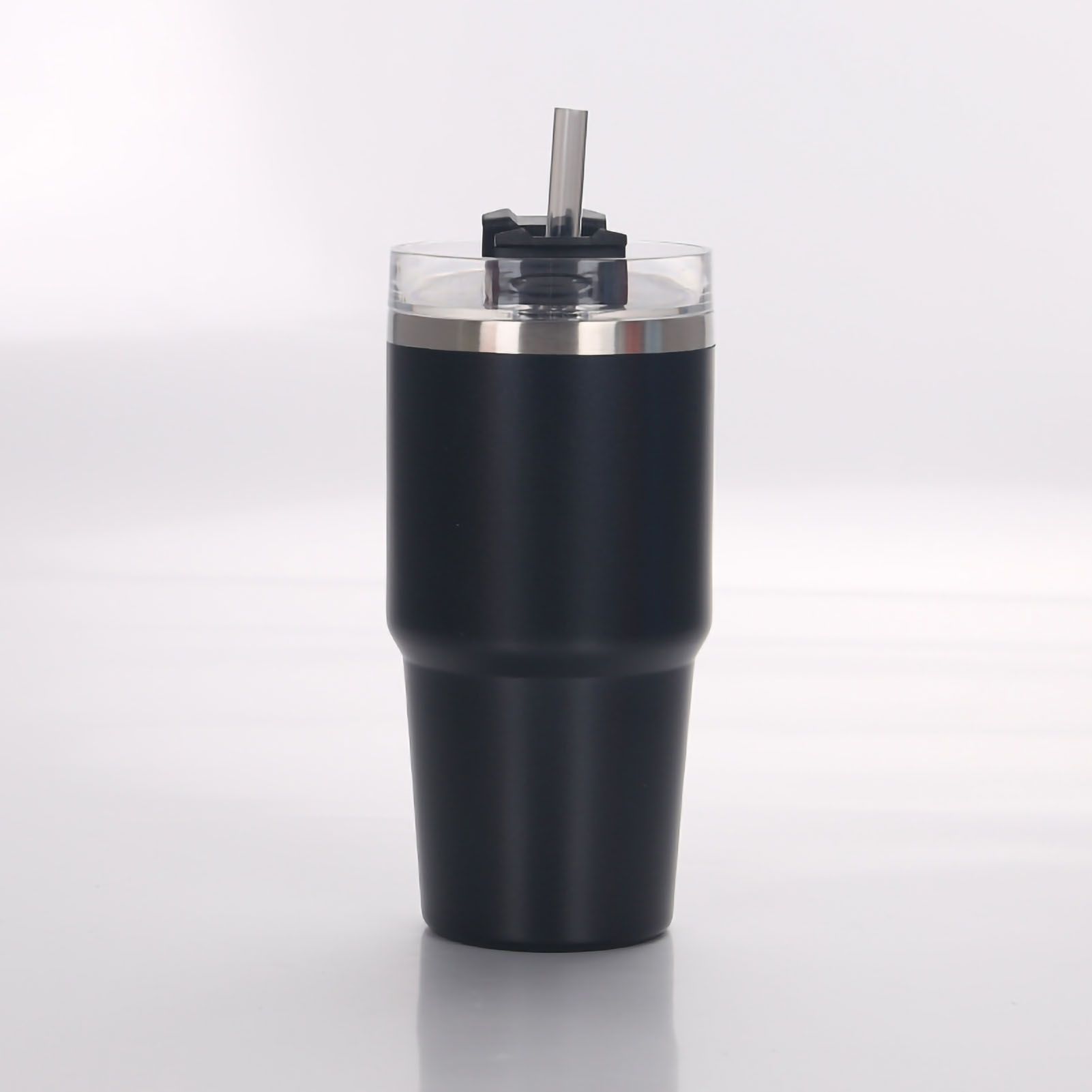 Travel Tumbler Cup Stainless Steel with Straw Lid Keep Warm and Cold Coffee view 3