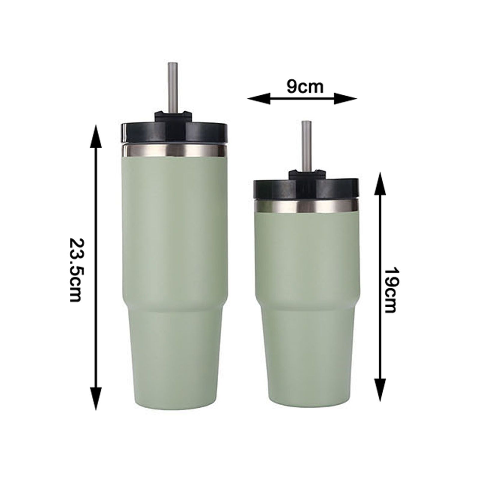 Travel Tumbler Cup Stainless Steel with Straw Lid Keep Warm and Cold Coffee view 6