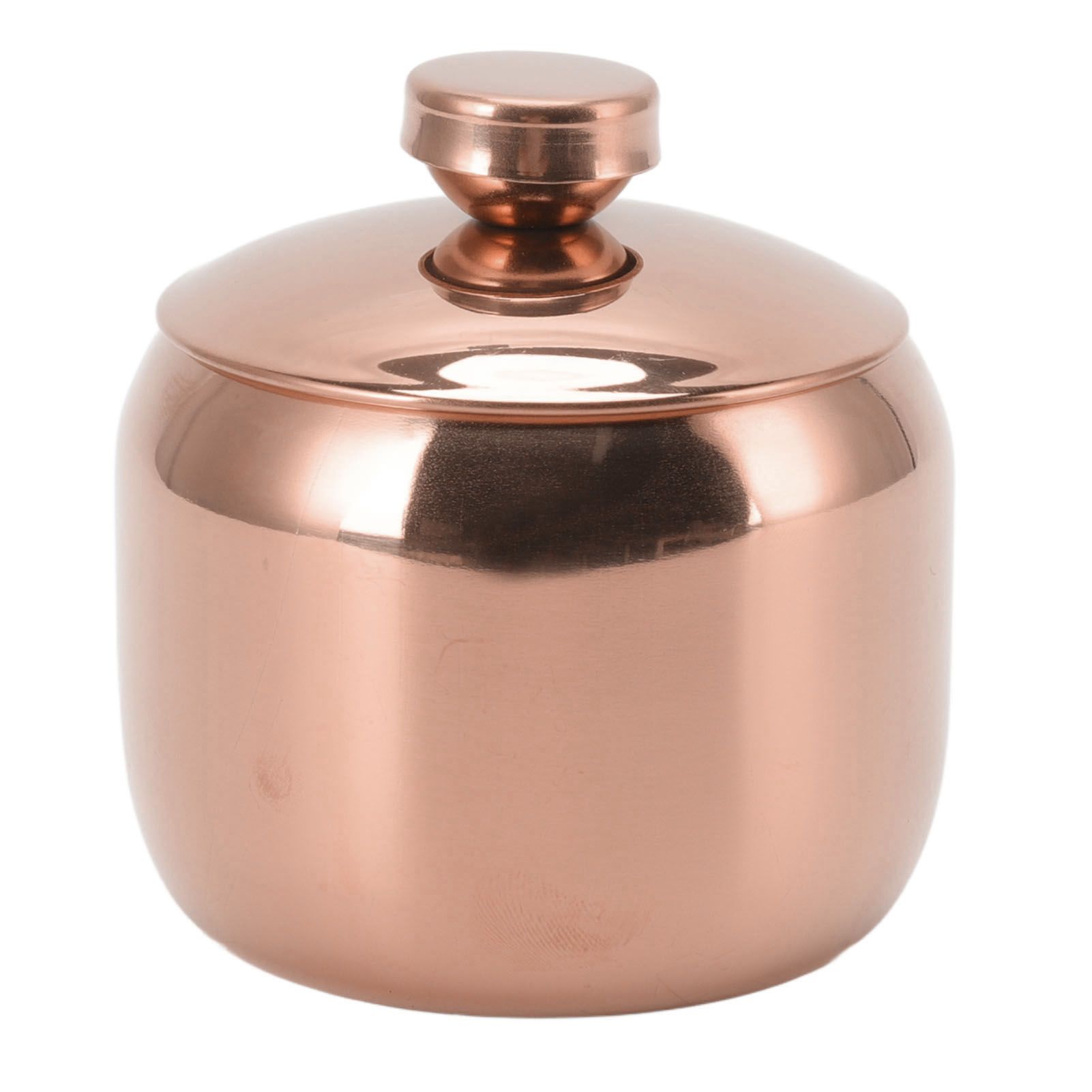 Stainless Steel Gold Seasoning Condiment Pot Spice Salt Sugar Pepper Container