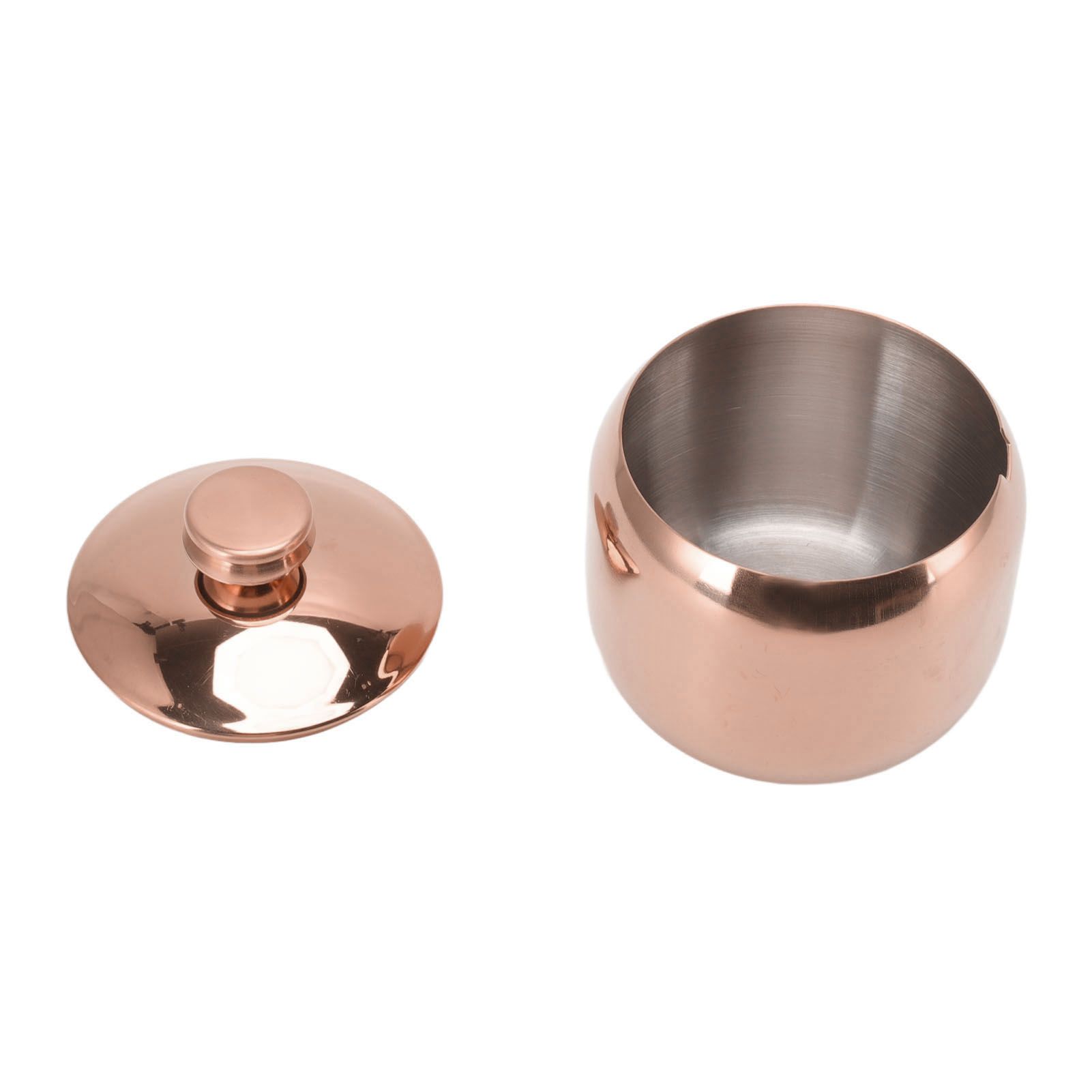 Stainless Steel Gold Seasoning Condiment Pot Spice Salt Sugar Pepper Container view 5