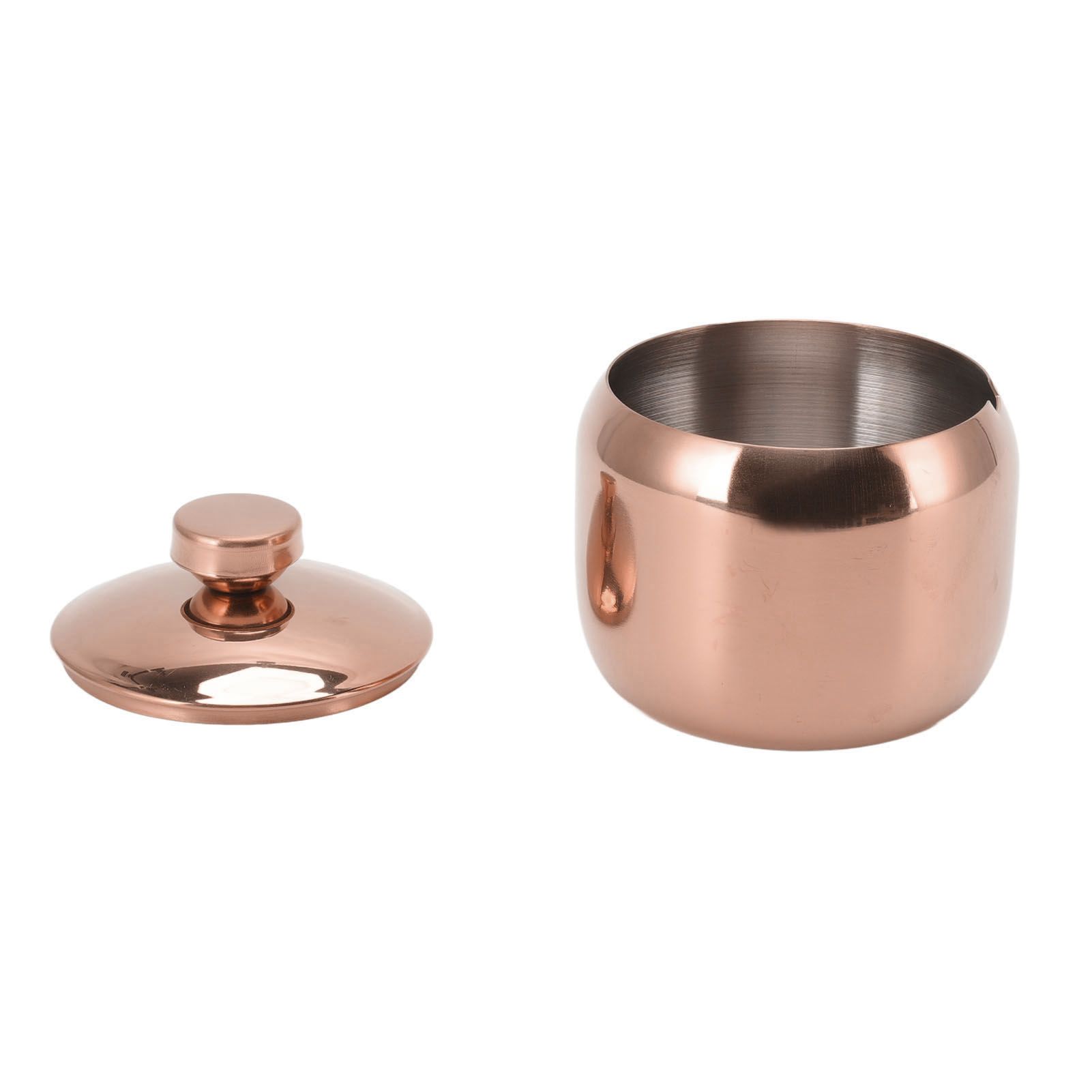 Stainless Steel Gold Seasoning Condiment Pot Spice Salt Sugar Pepper Container view 8
