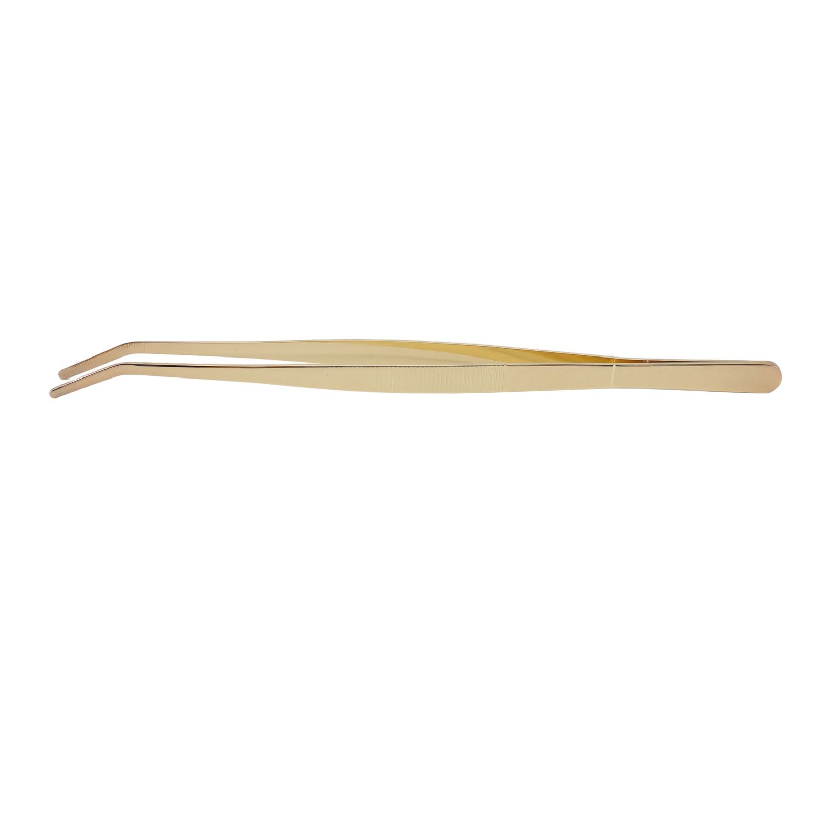 Bar Bent Tip Tweezers Stainless Steel Thicken Kitchen Culinary Tweezer Tongs view 7