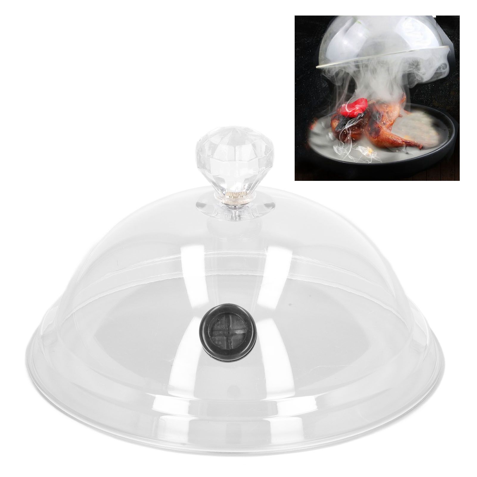 Home Smoking Dome Cover Kitchen Cooking Smoke Acrylic Hood Smoke Infuser view 11
