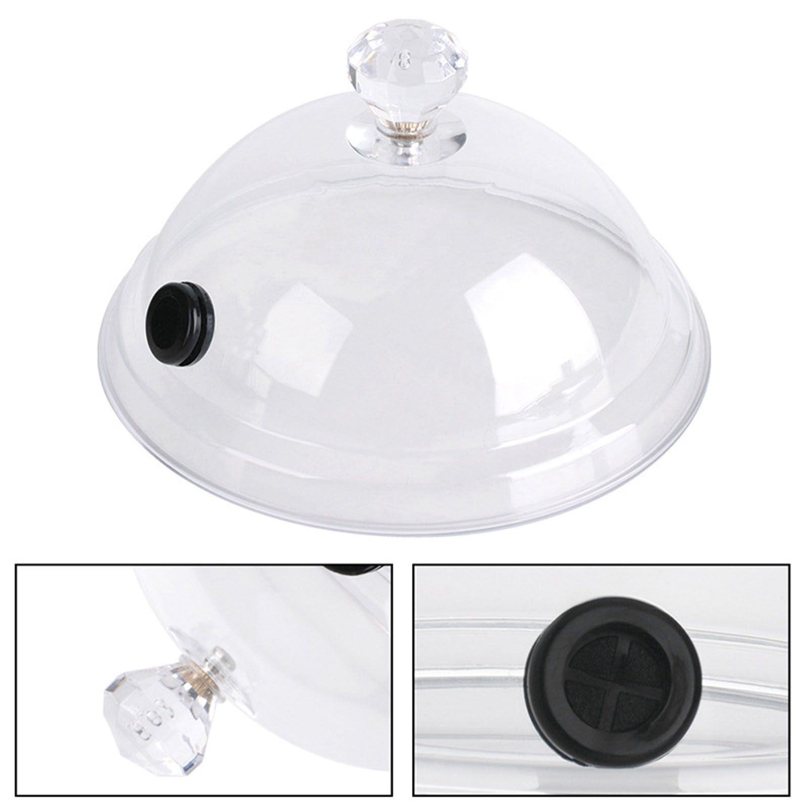 Home Smoking Dome Cover Kitchen Cooking Smoke Acrylic Hood Smoke Infuser view 12