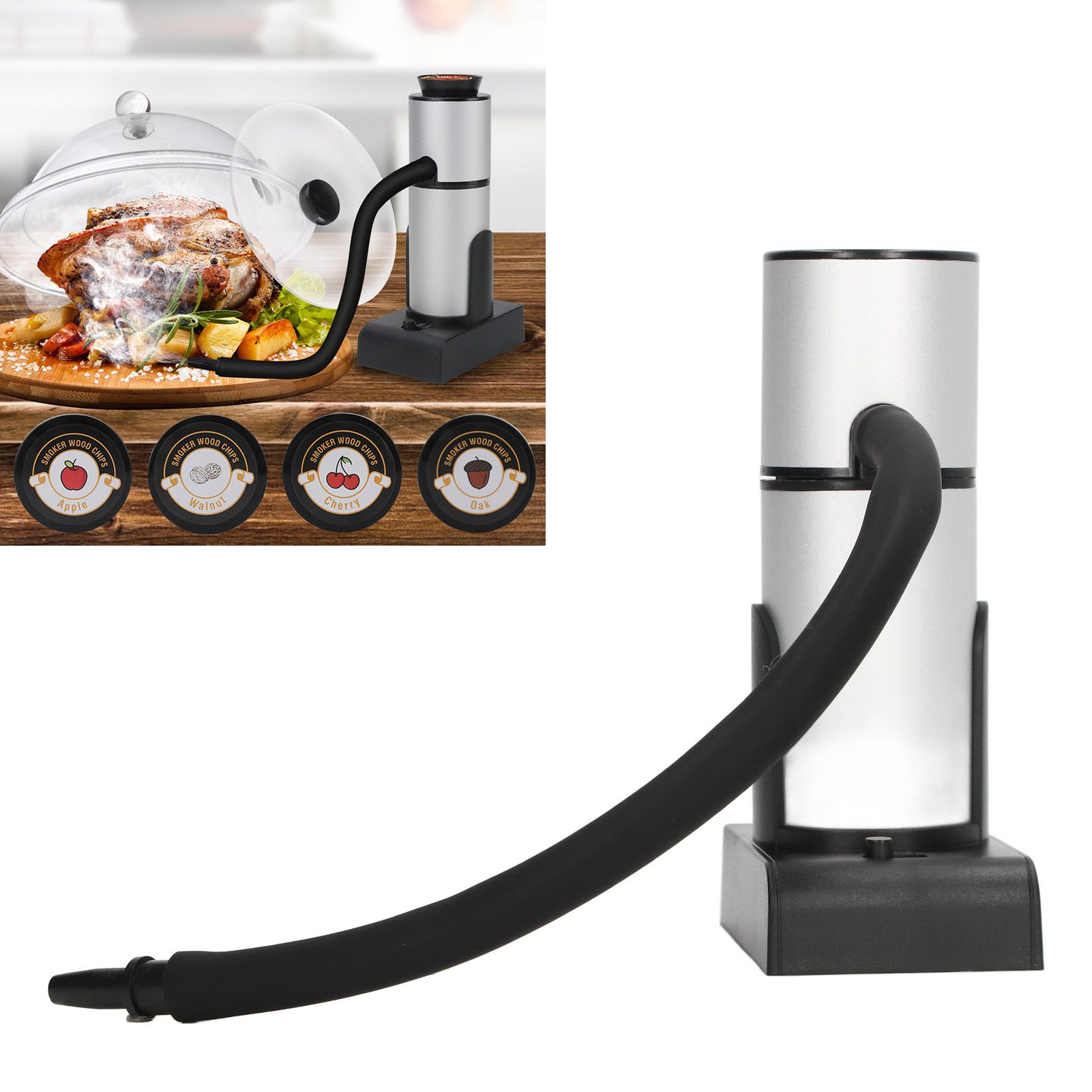Drink Cocktail Smoker Adjustable Gear Aluminum and Zinc Alloy Handheld Smoke view 11