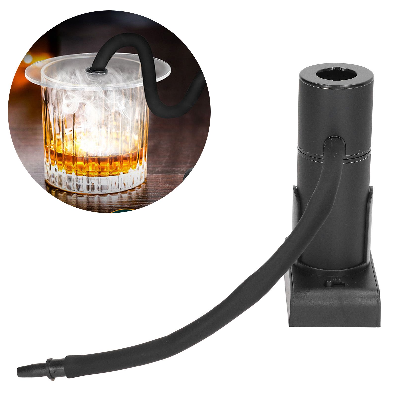 Drink Cocktail Smoker Adjustable Gear Aluminum and Zinc Alloy Handheld Smoke view 11