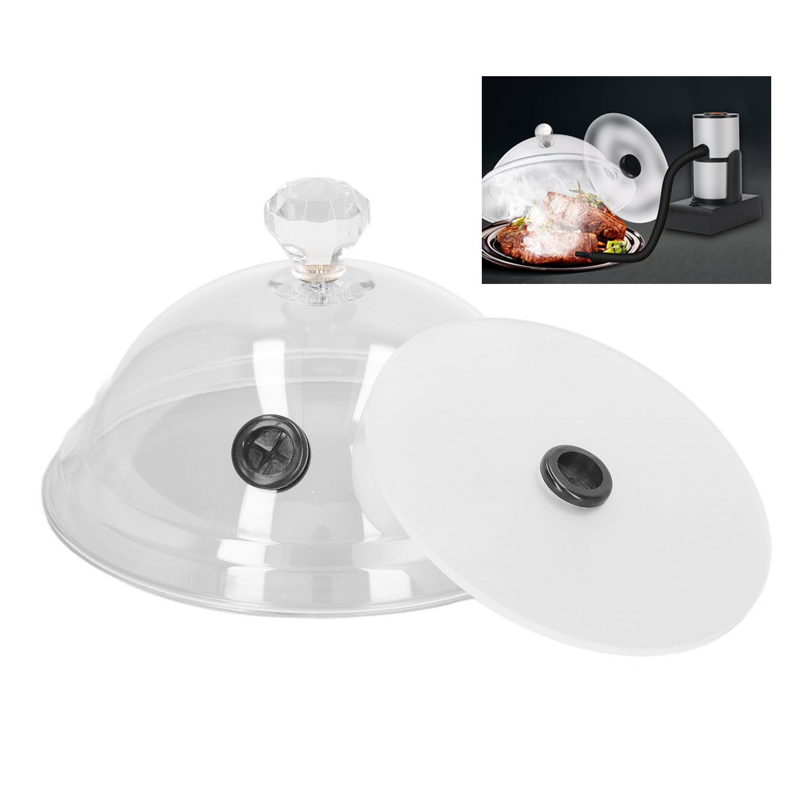 Smoking Dome Cover Acrylic Transparent Molecular Cuisine Kitchen Tool with view 11