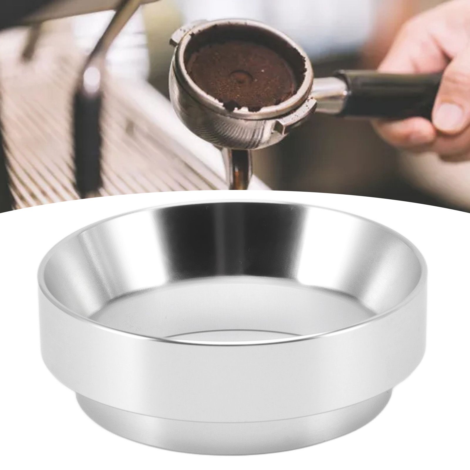 53mm Coffee Dosing Funnel Aluminum Alloy Magnetic Coffee Powder Dosing Ring view 12