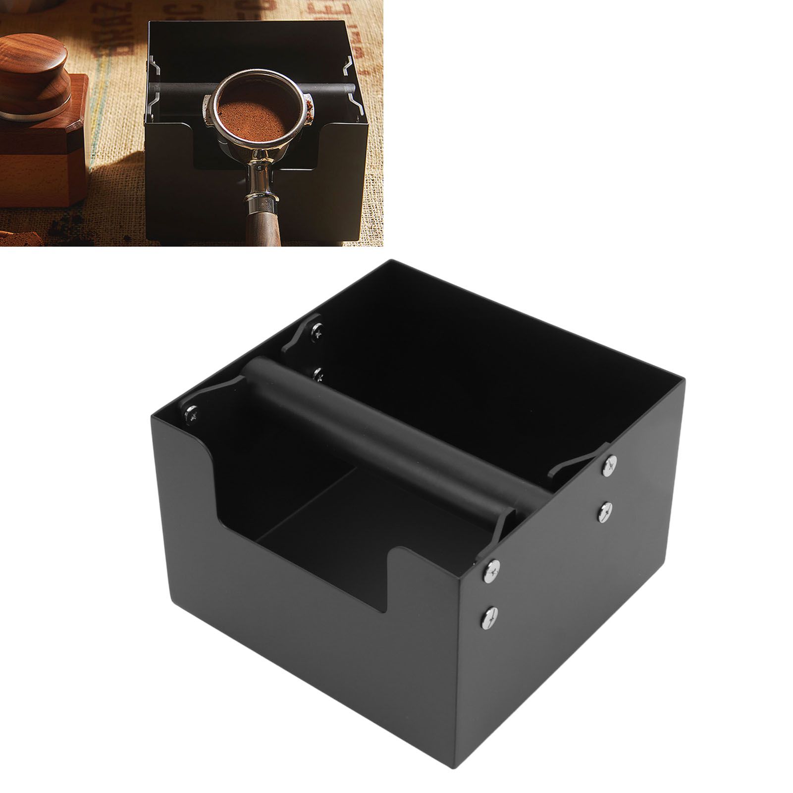 Coffee Knock Box Stainless Steel Antiskid Drawer Type Coffee Grind Dump Bucket view 11