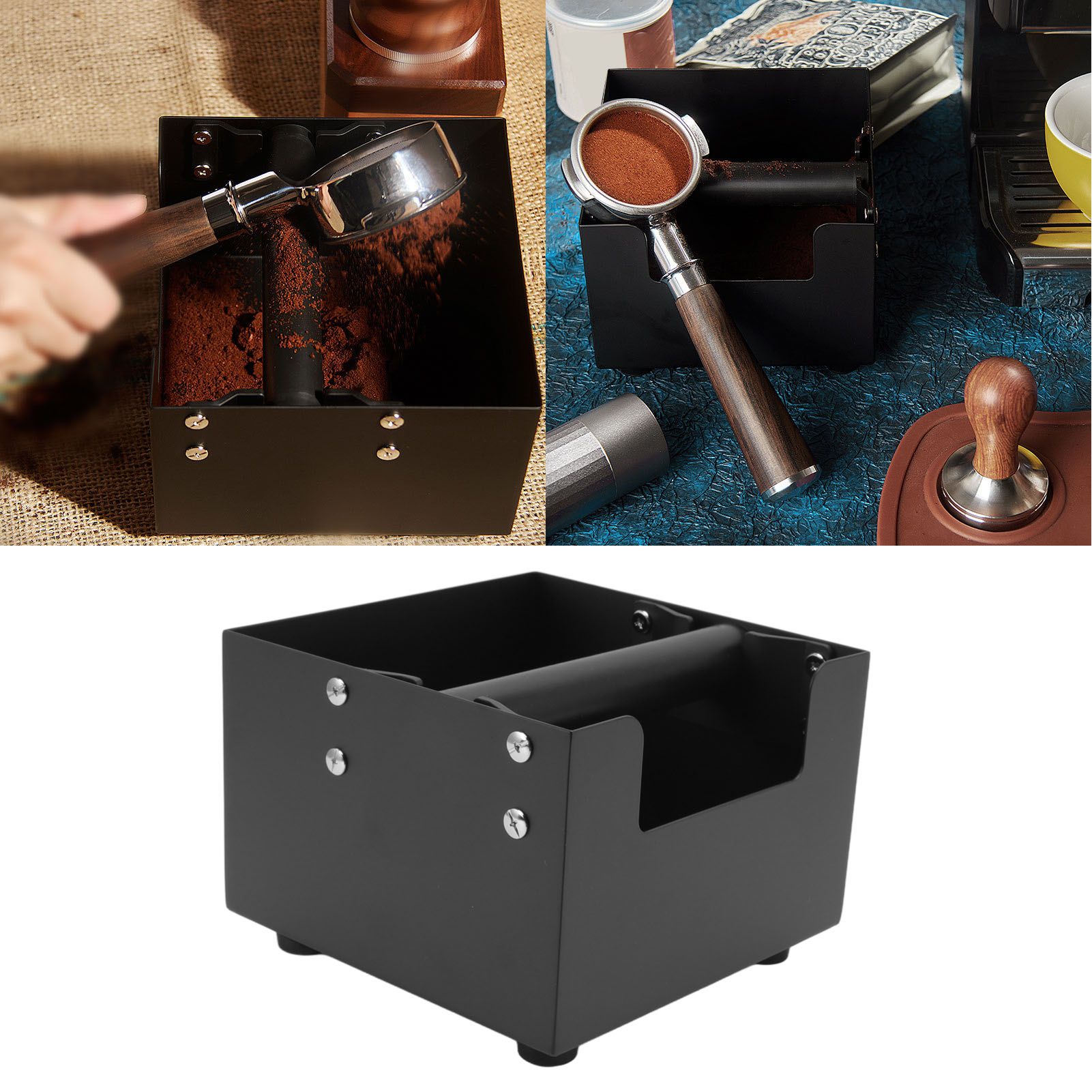 Coffee Knock Box Stainless Steel Antiskid Drawer Type Coffee Grind Dump Bucket view 12
