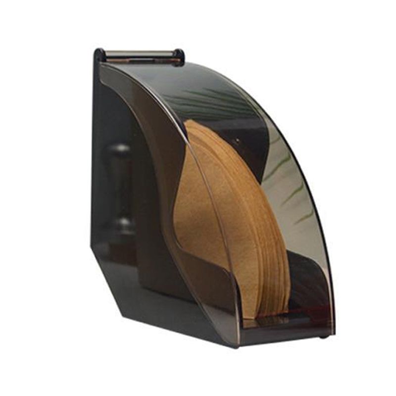 Plastic Coffee Filter Holder with Cover Filter Paper Dustproof Storage Box