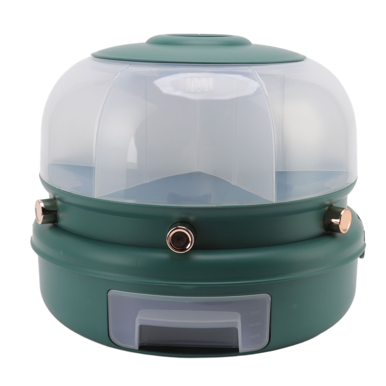 Stackable Grain Storage Container Single Layer 6 Grids Rotating Rice Dispenser