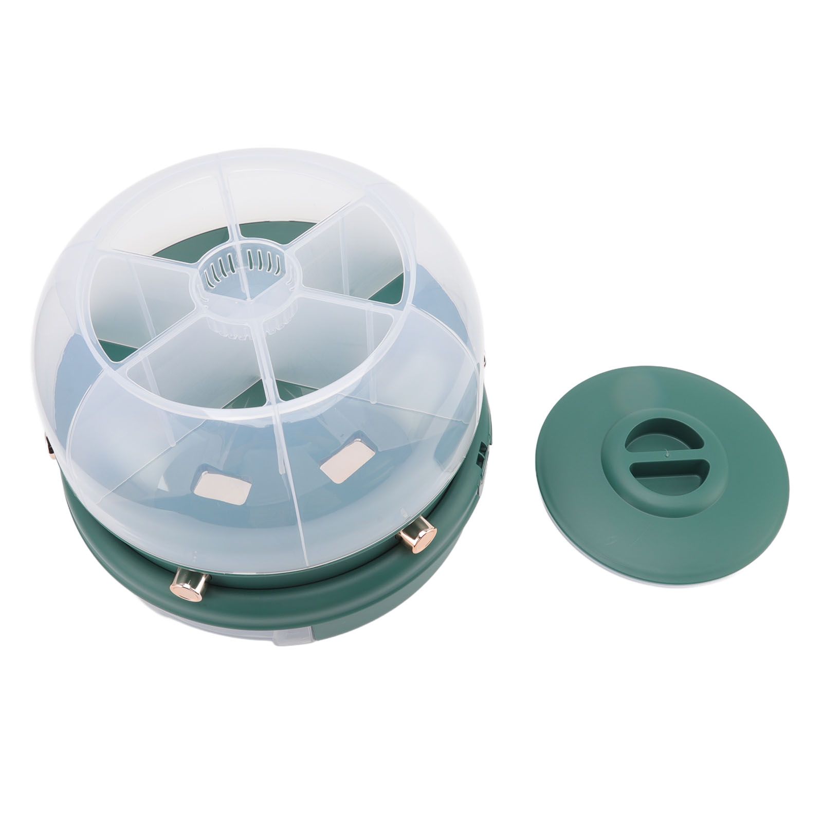 Stackable Grain Storage Container Single Layer 6 Grids Rotating Rice Dispenser view 3