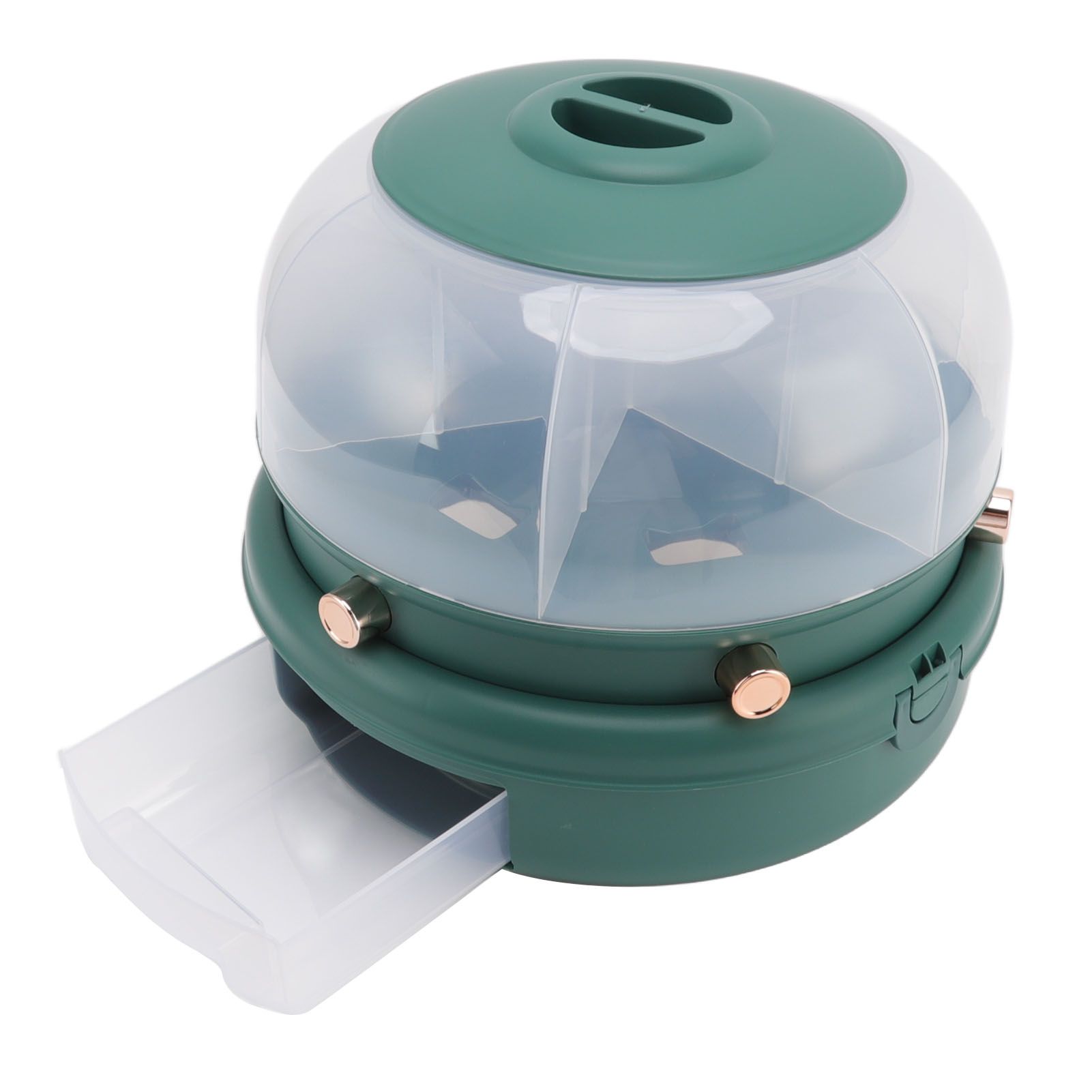 Stackable Grain Storage Container Single Layer 6 Grids Rotating Rice Dispenser view 4