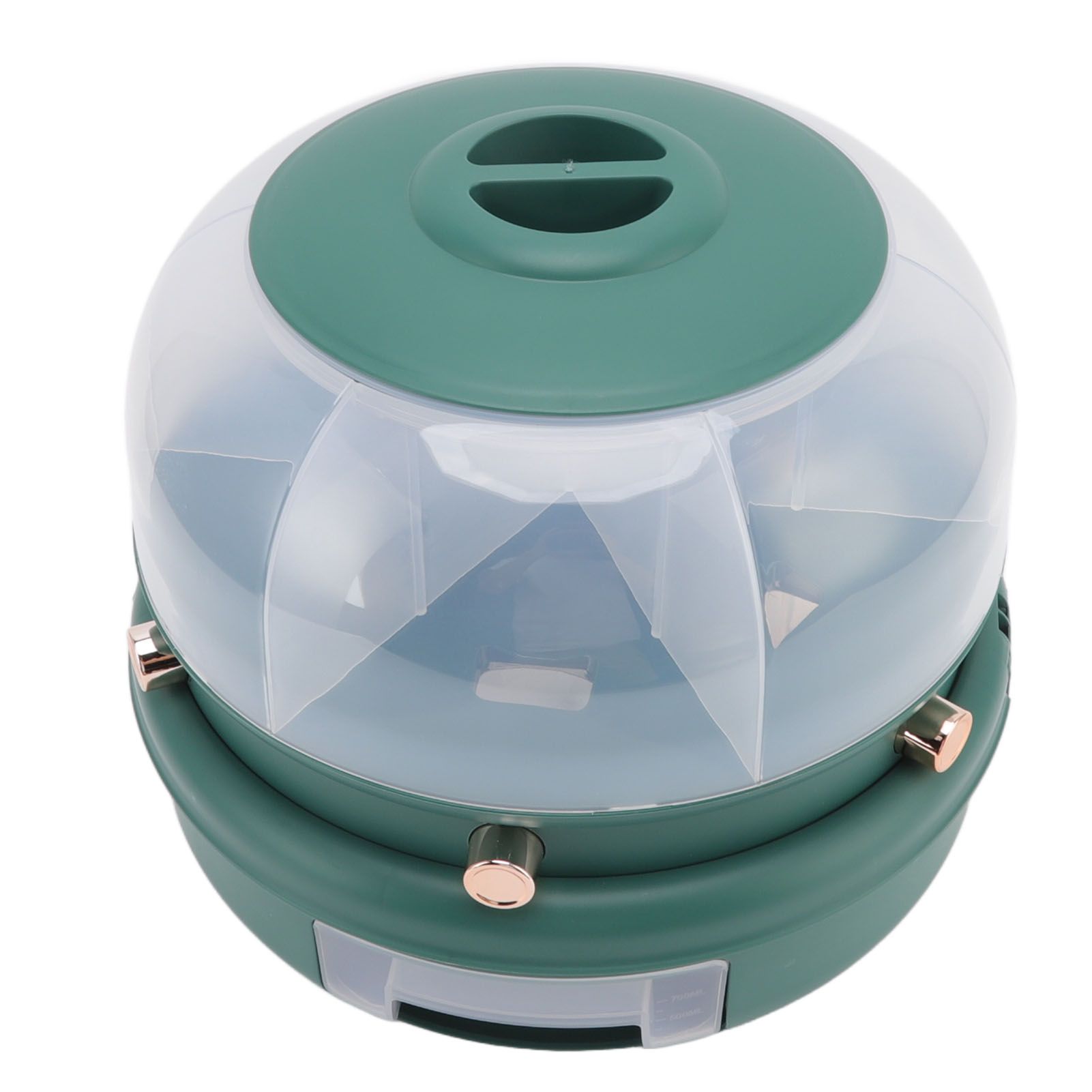 Stackable Grain Storage Container Single Layer 6 Grids Rotating Rice Dispenser view 5