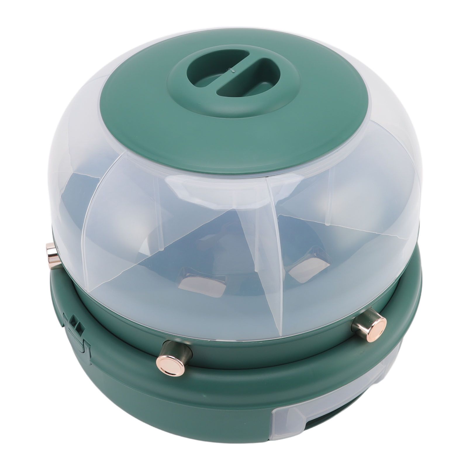 Stackable Grain Storage Container Single Layer 6 Grids Rotating Rice Dispenser view 6