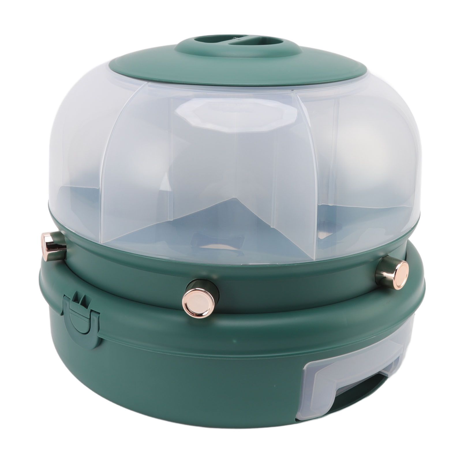 Stackable Grain Storage Container Single Layer 6 Grids Rotating Rice Dispenser view 7