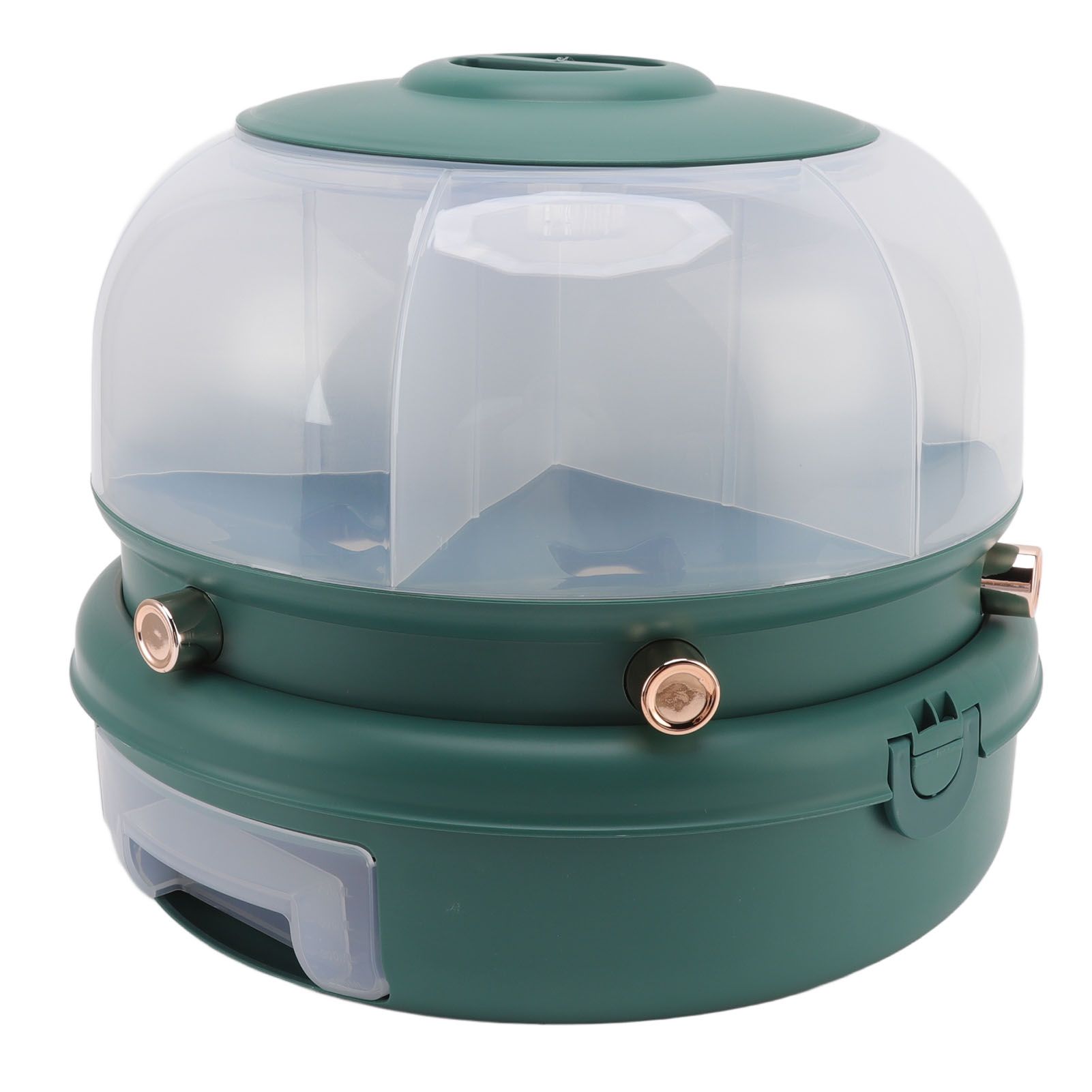 Stackable Grain Storage Container Single Layer 6 Grids Rotating Rice Dispenser view 8