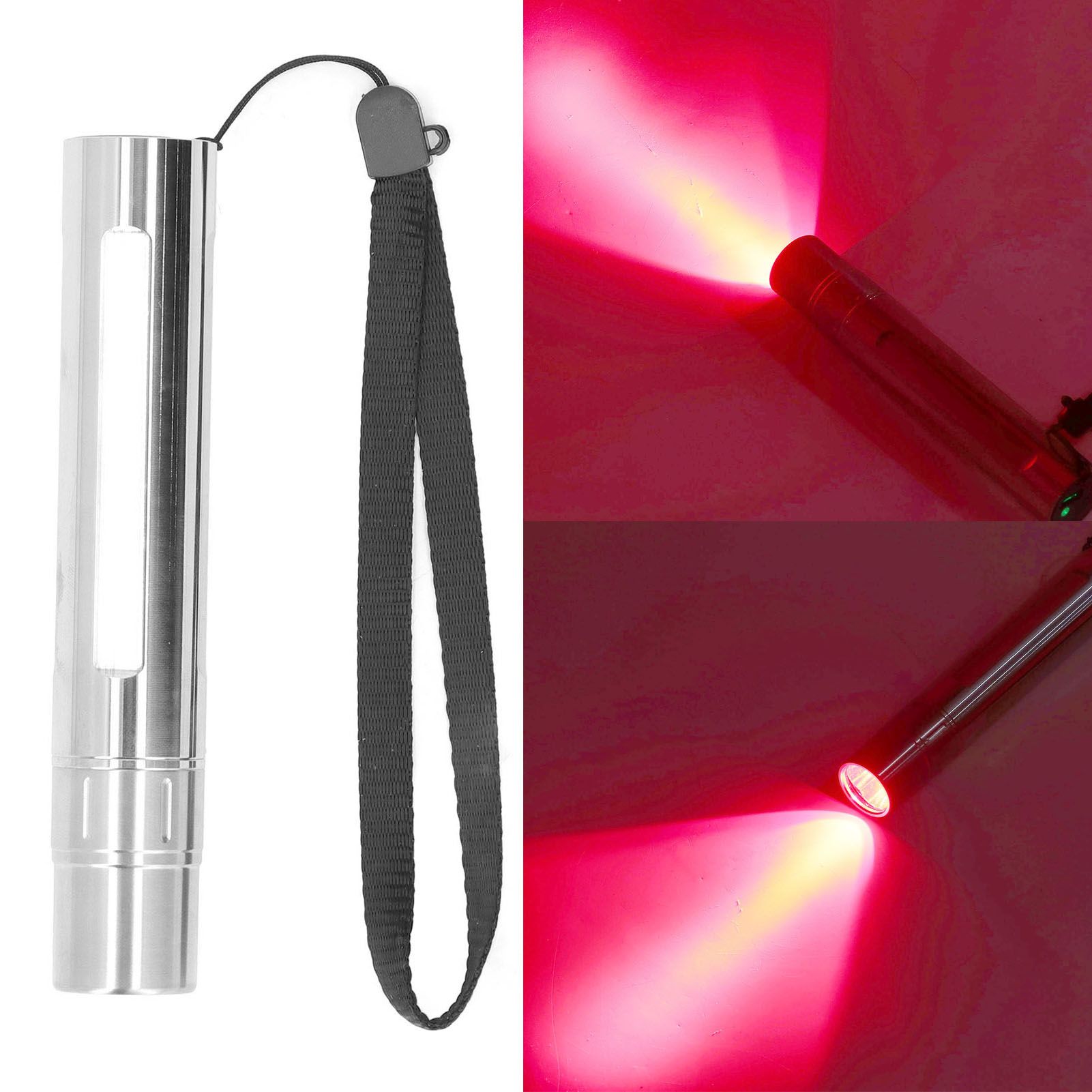 Infared Light Therapy Flashlight 630nm 660nm 850nm Stainless Steel LED view 11