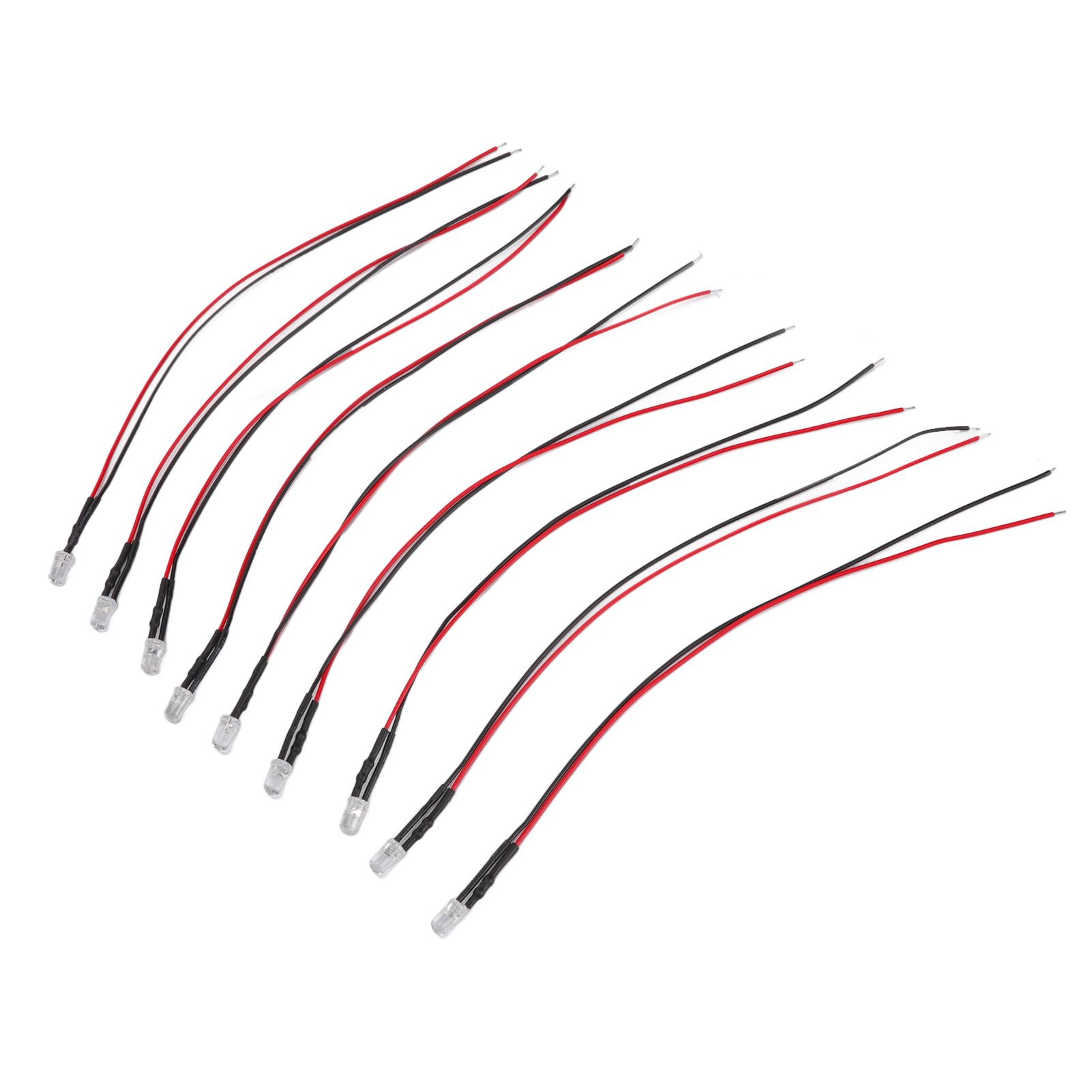10pcs Lights Emitting Diodes 5mm Prewired Electronic LED Light Diodes for view 4