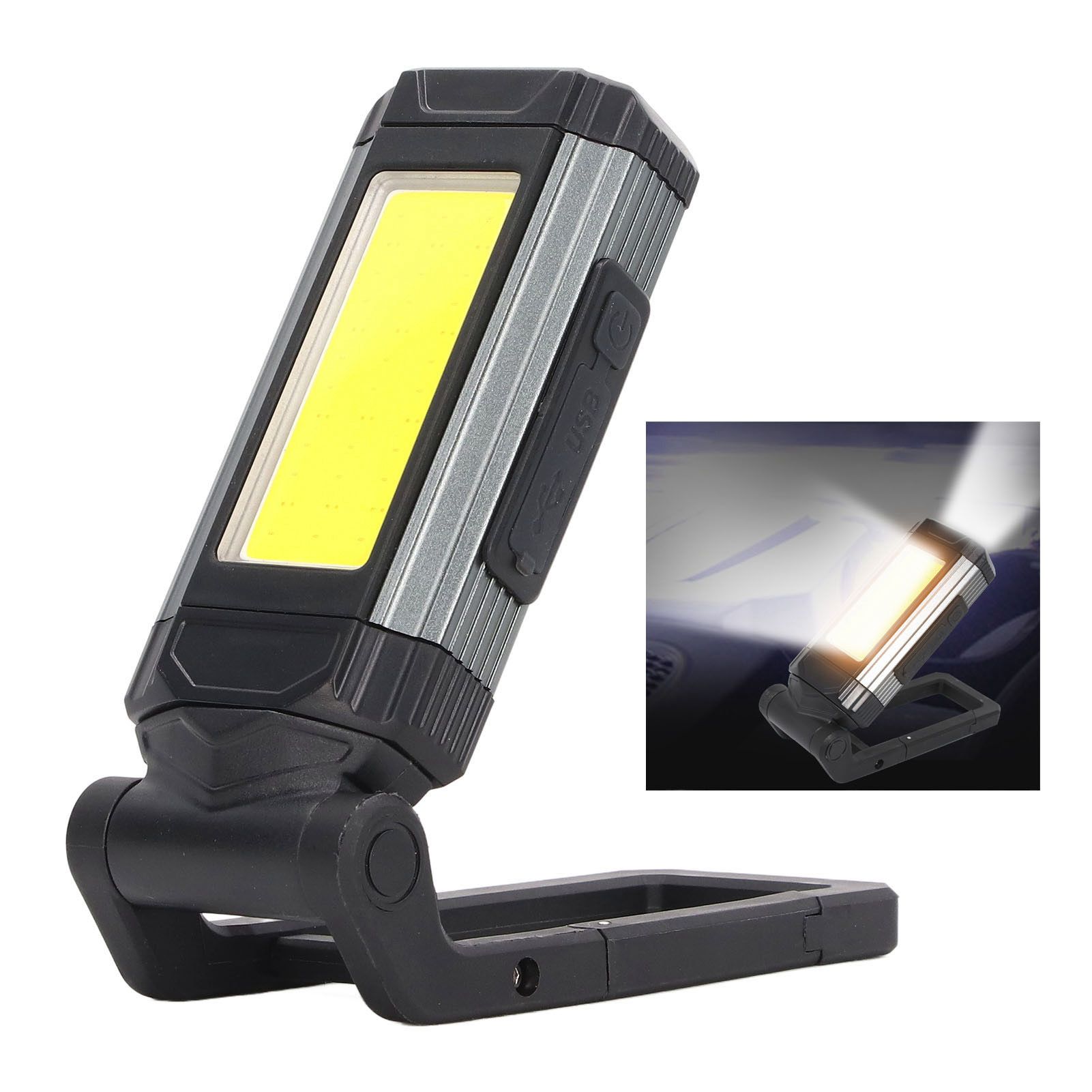 COB Work Light Magnetic USB Rechargeable LED Flashlight Camping Light Dimming view 12