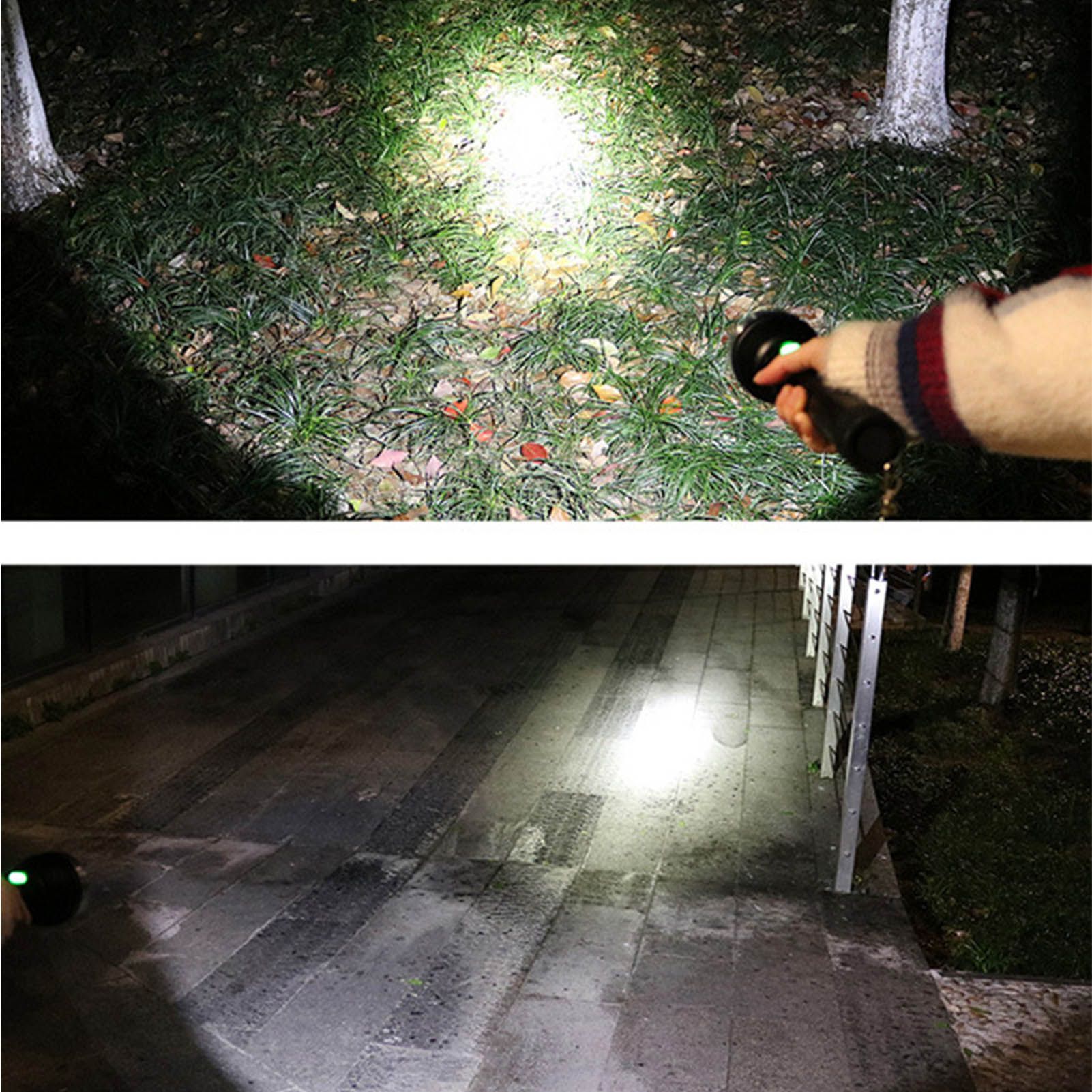 LED Flashlight 2 Levels High Brightness SST40 Wick White Light Life Waterproof view 12